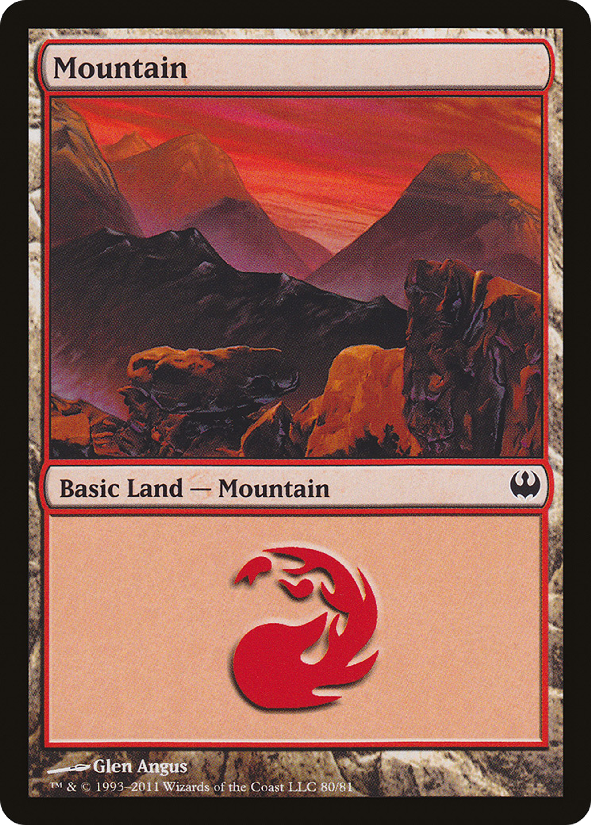 Mountain — Duel Decks: Knights vs. Dragons — Magic: The Gathering