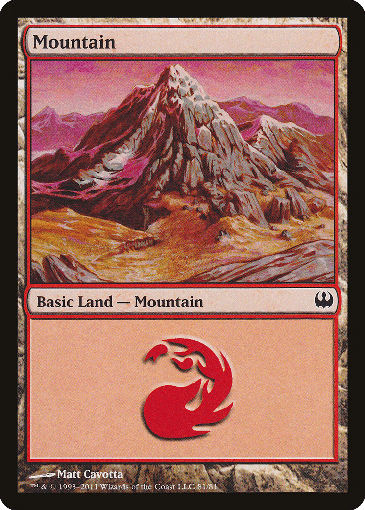 Mountain — Duel Decks: Knights vs. Dragons — Magic: The Gathering