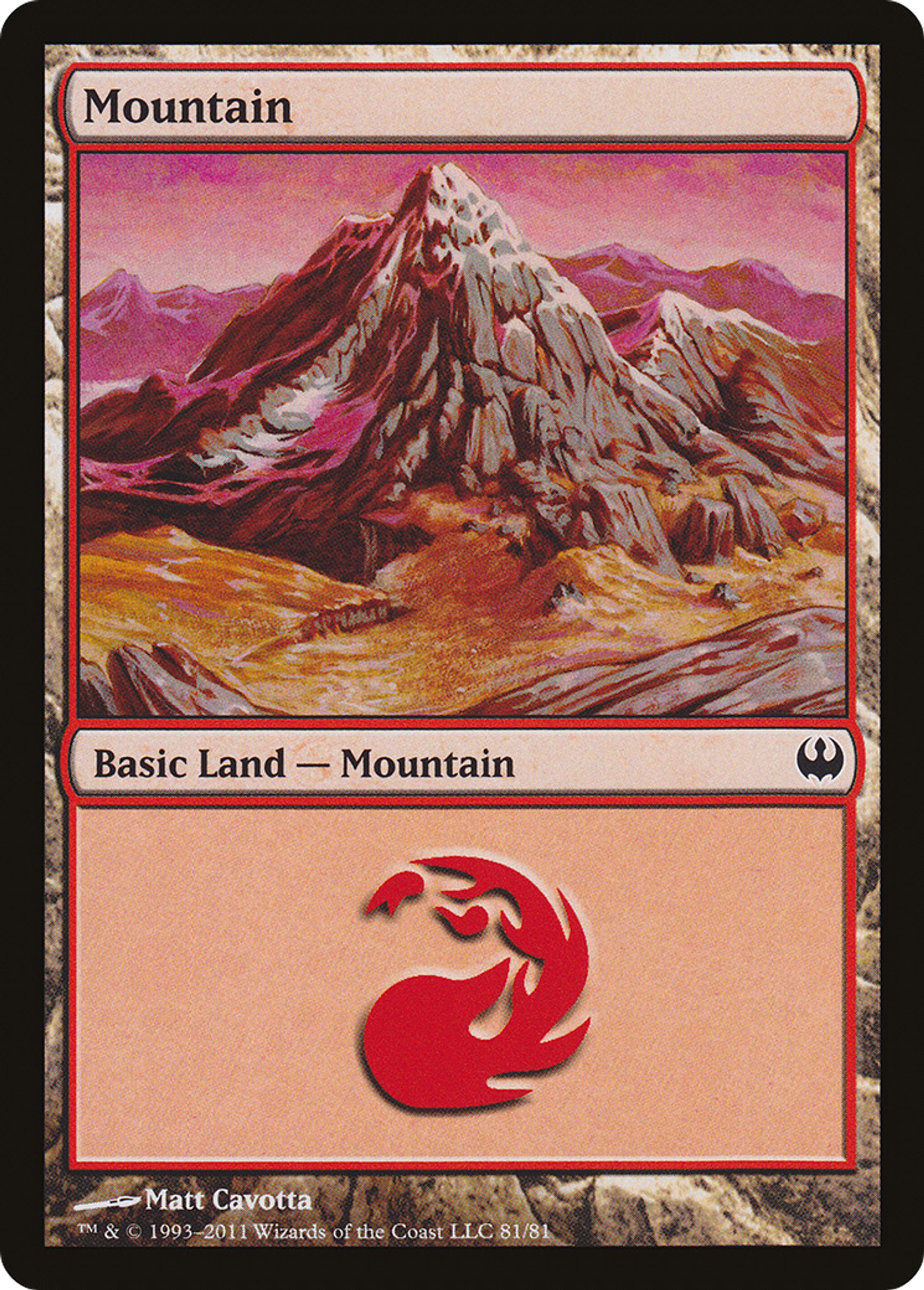 Mountain — Duel Decks: Knights vs. Dragons — Magic: The Gathering
