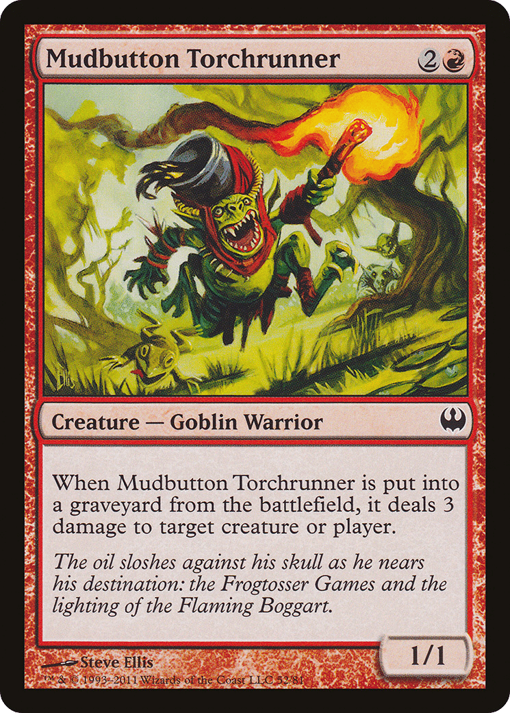 Mudbutton Torchrunner — Duel Decks: Knights vs. Dragons — Magic: The Gathering
