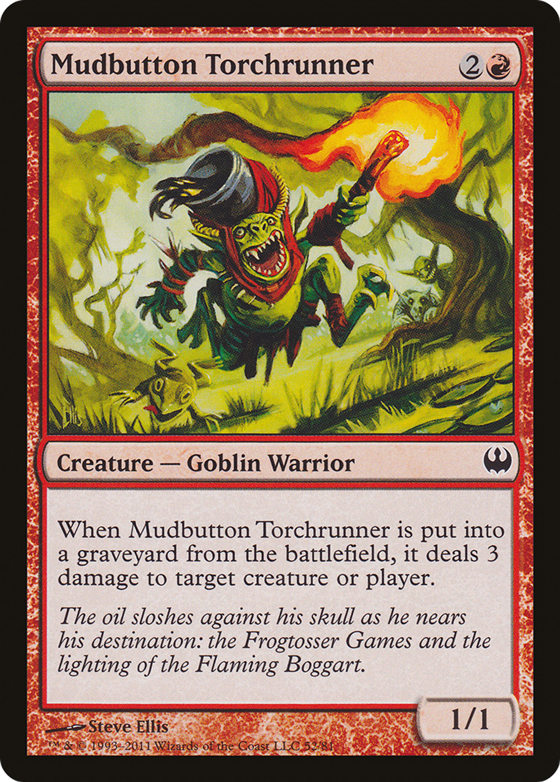 Mudbutton Torchrunner — Duel Decks: Knights vs. Dragons — Magic: The Gathering