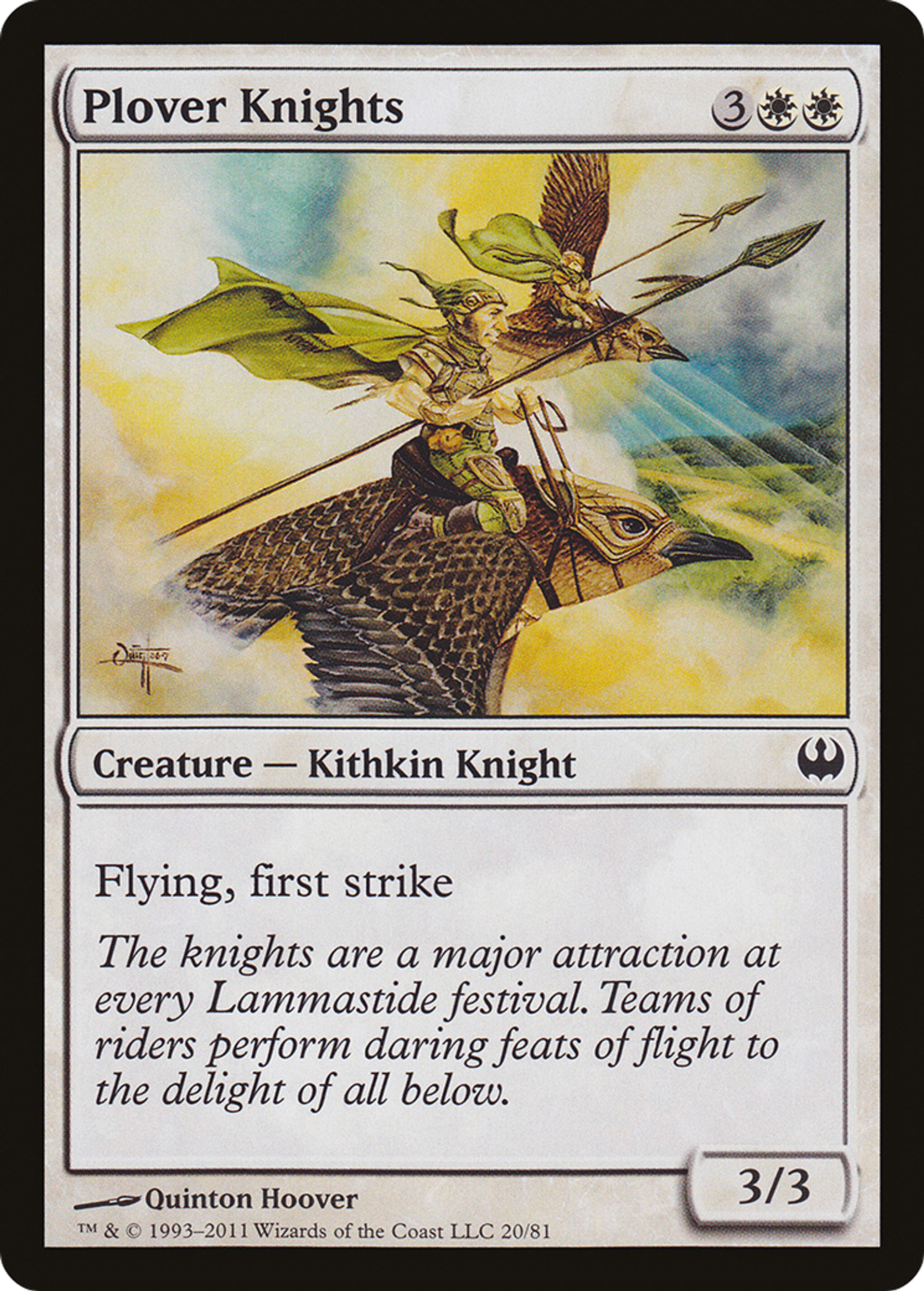 Plover Knights — Duel Decks: Knights vs. Dragons — Magic: The Gathering