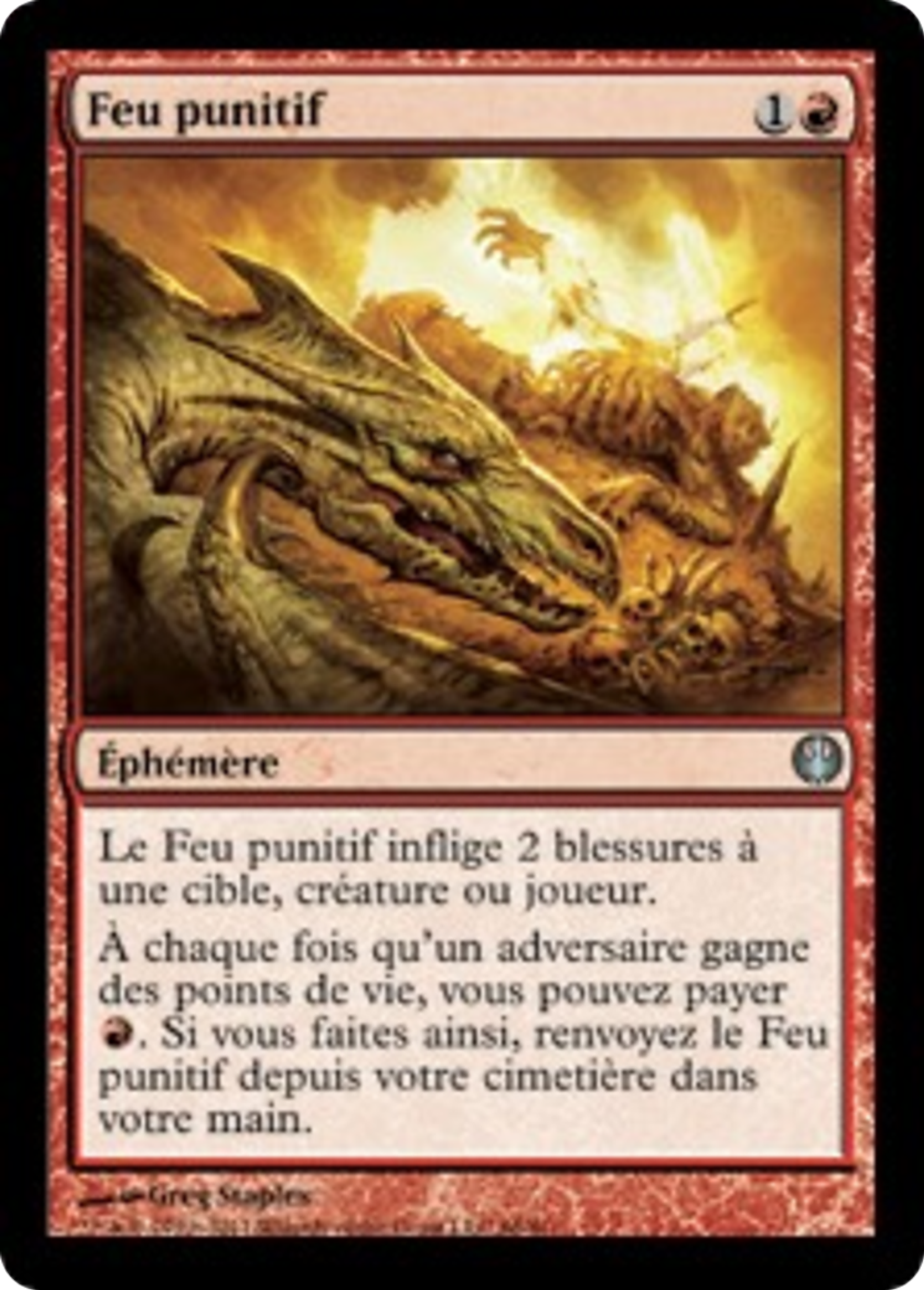 Feu punitif — Duel Decks: Knights vs. Dragons — Magic: The Gathering