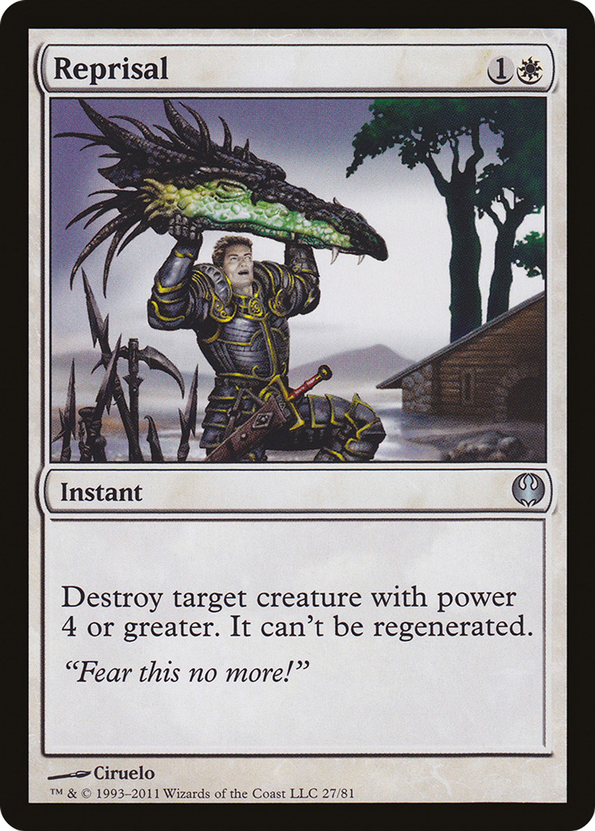 Reprisal — Duel Decks: Knights vs. Dragons — Magic: The Gathering