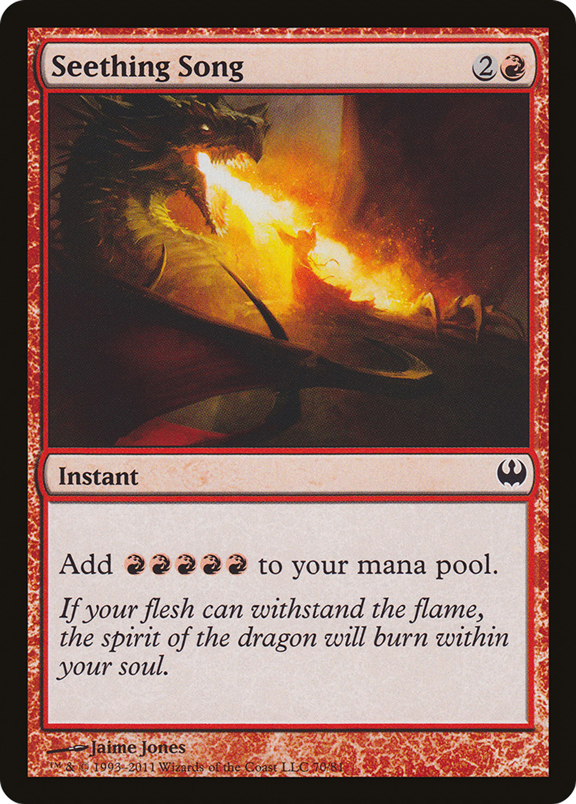 Chant bouillonnant — Duel Decks: Knights vs. Dragons — Magic: The Gathering