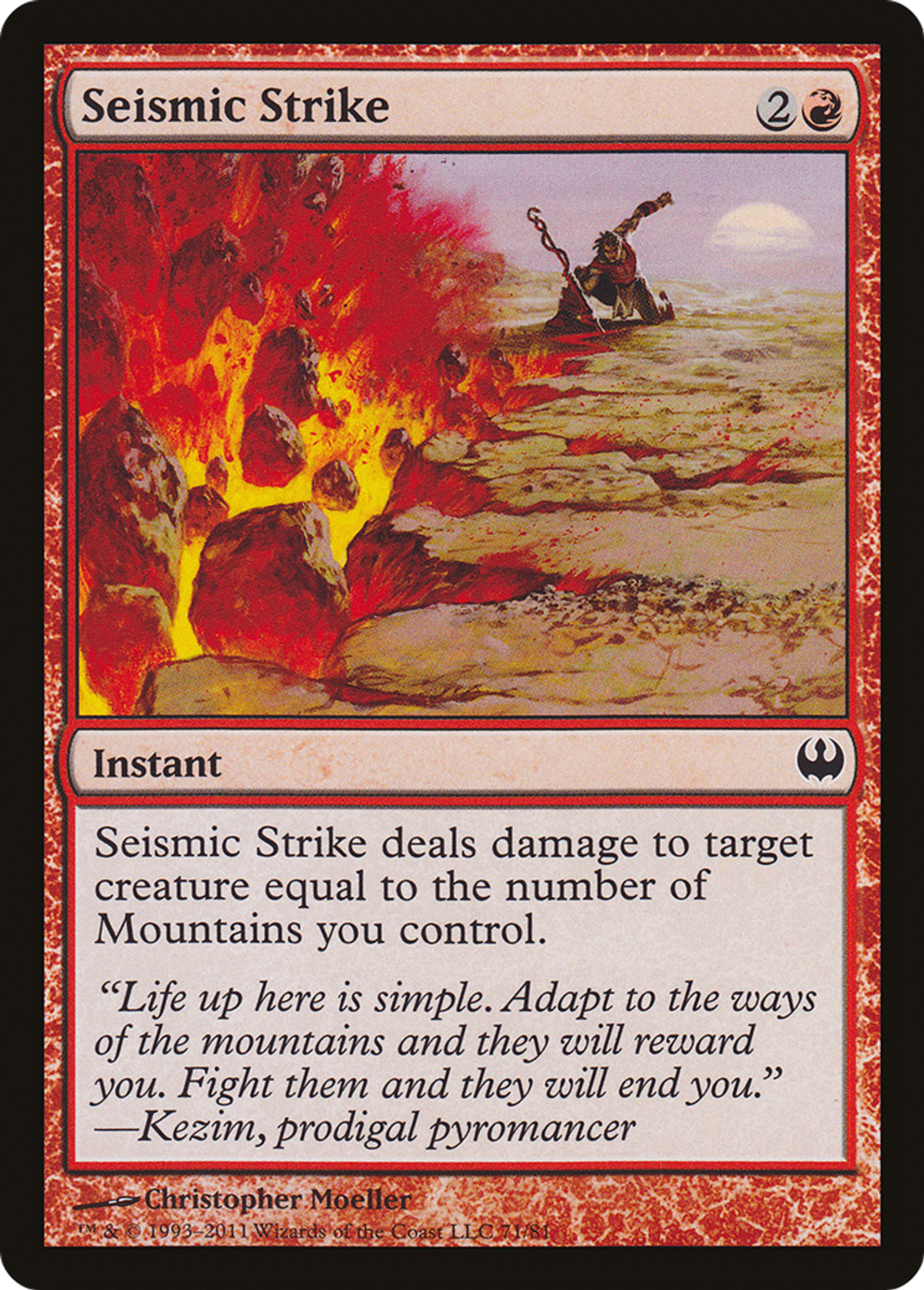 Seismic Strike — Duel Decks: Knights vs. Dragons — Magic: The Gathering