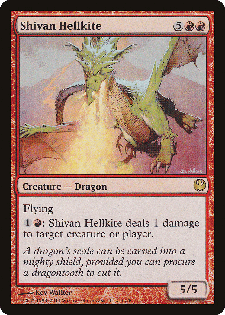 Shivan Hellkite — Duel Decks: Knights vs. Dragons — Magic: The Gathering