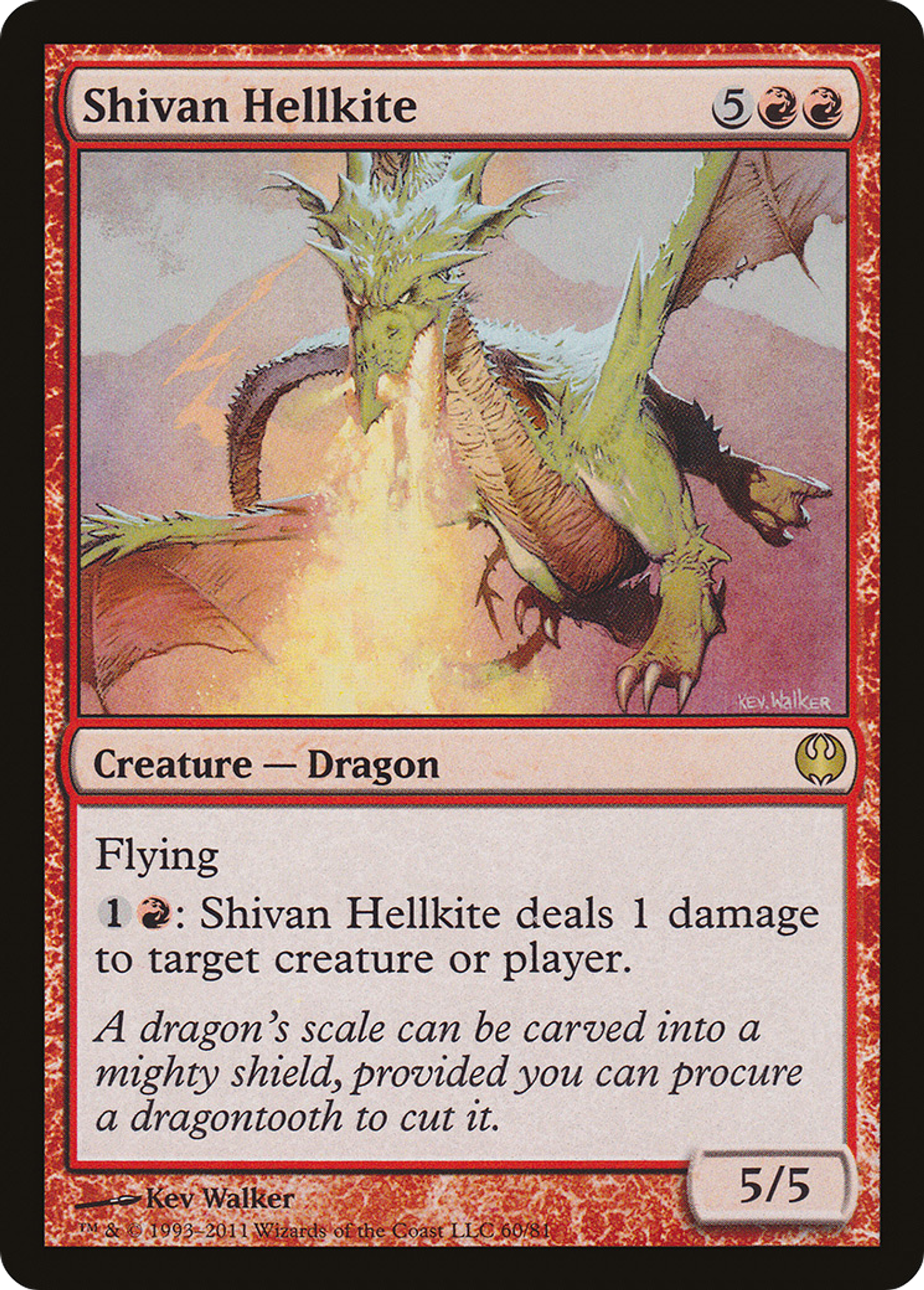 Shivan Hellkite — Duel Decks: Knights vs. Dragons — Magic: The Gathering