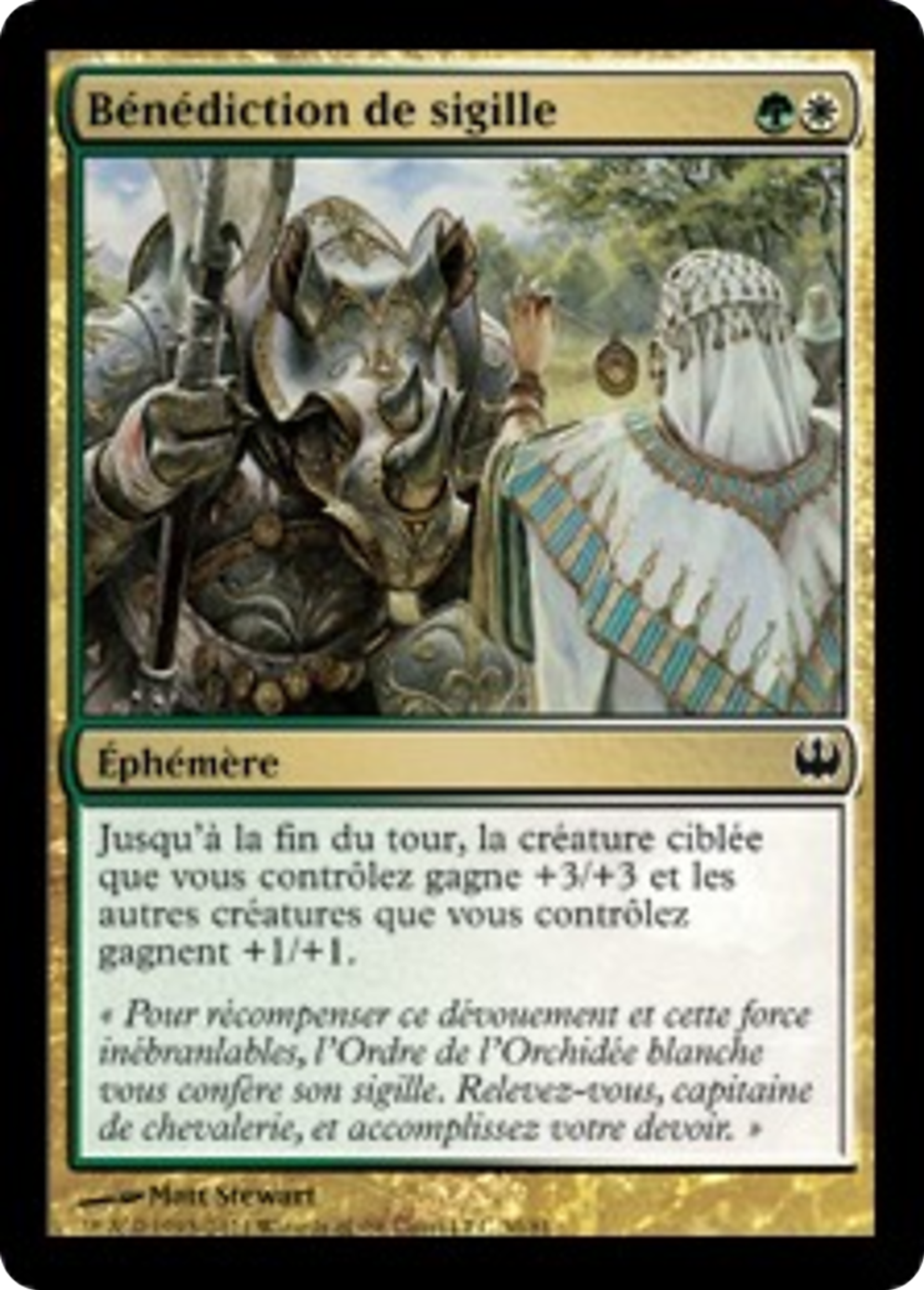 Bénédiction de sigille — Duel Decks: Knights vs. Dragons — Magic: The Gathering