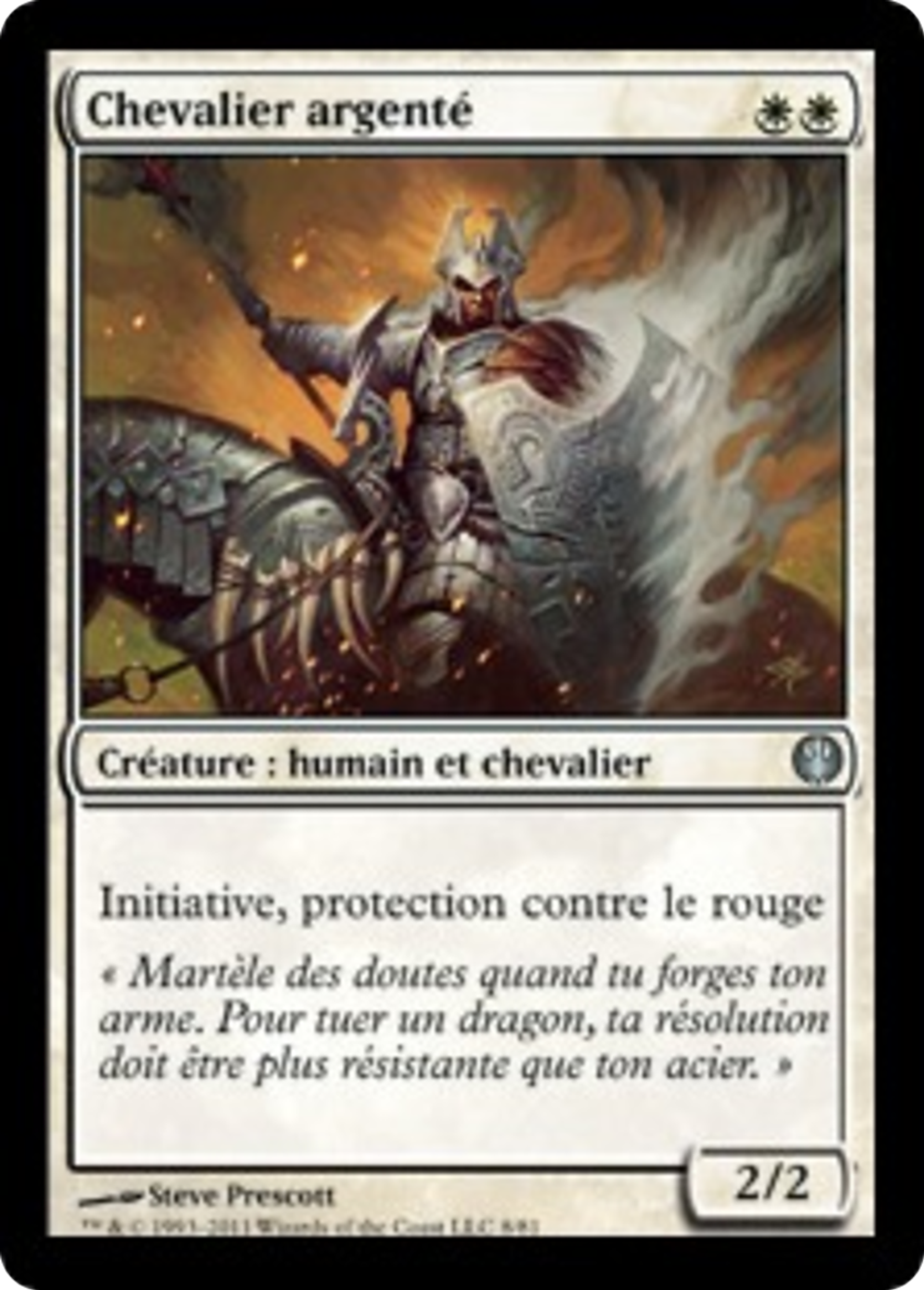 Chevalier argenté — Duel Decks: Knights vs. Dragons — Magic: The Gathering