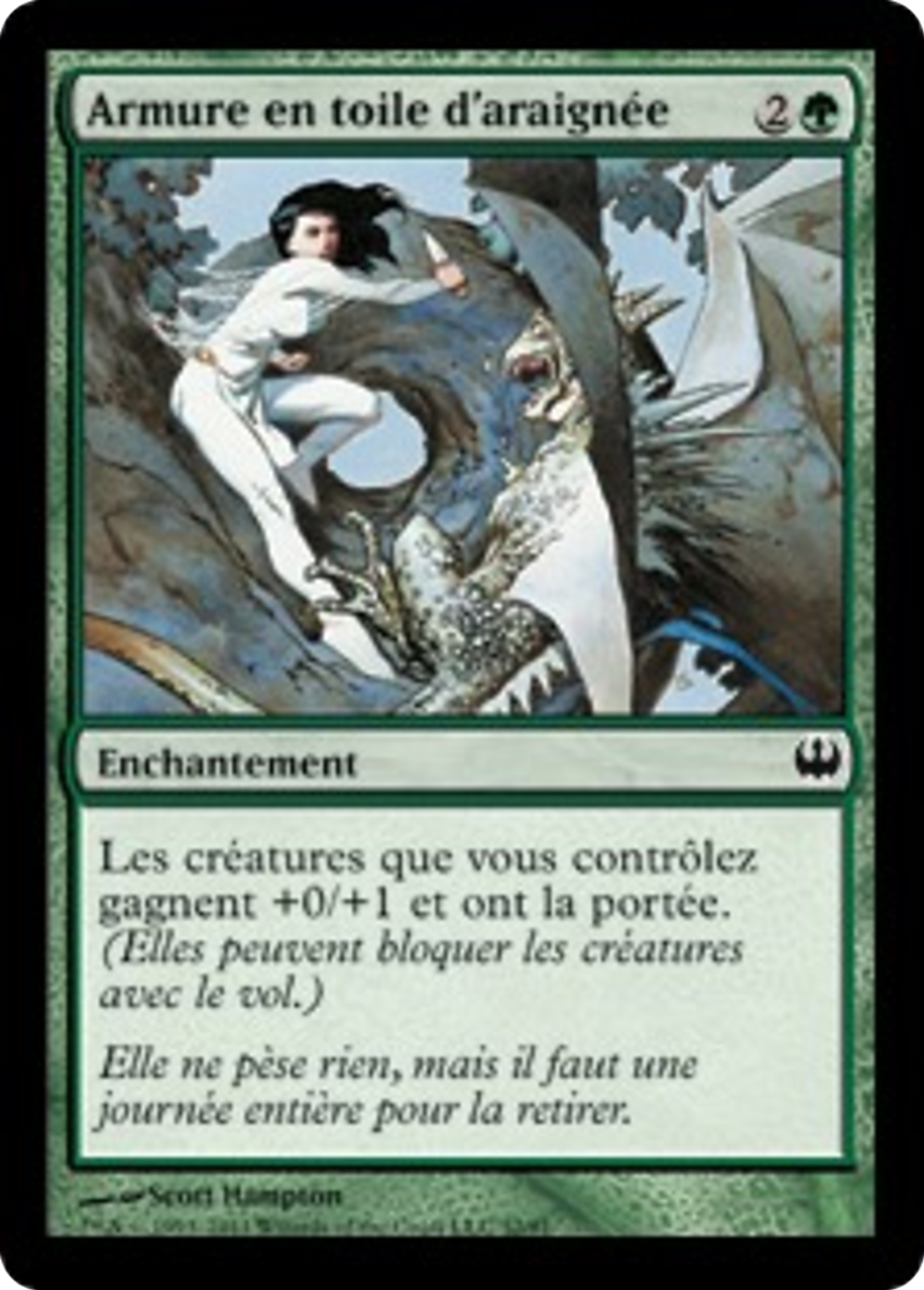 Armure en toile d'araignée — Duel Decks: Knights vs. Dragons — Magic: The Gathering
