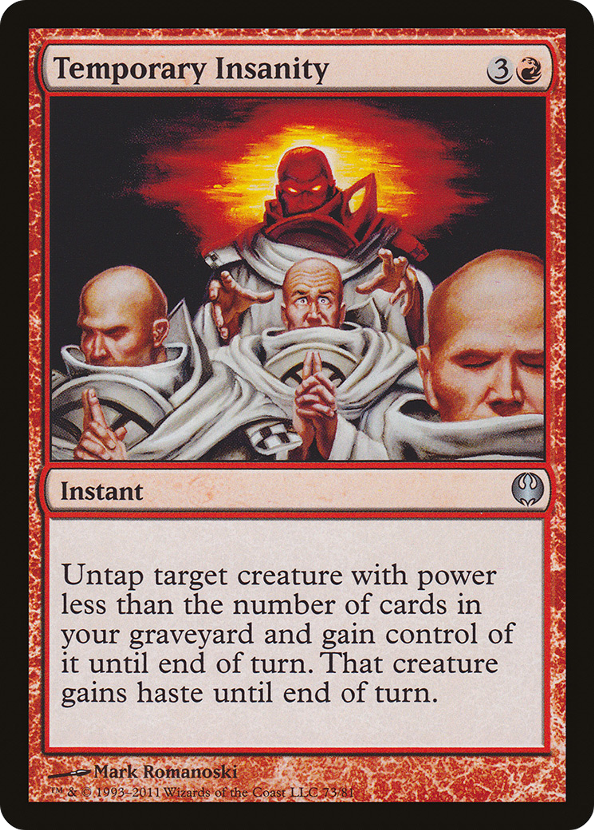 Temporary Insanity — Duel Decks: Knights vs. Dragons — Magic: The Gathering