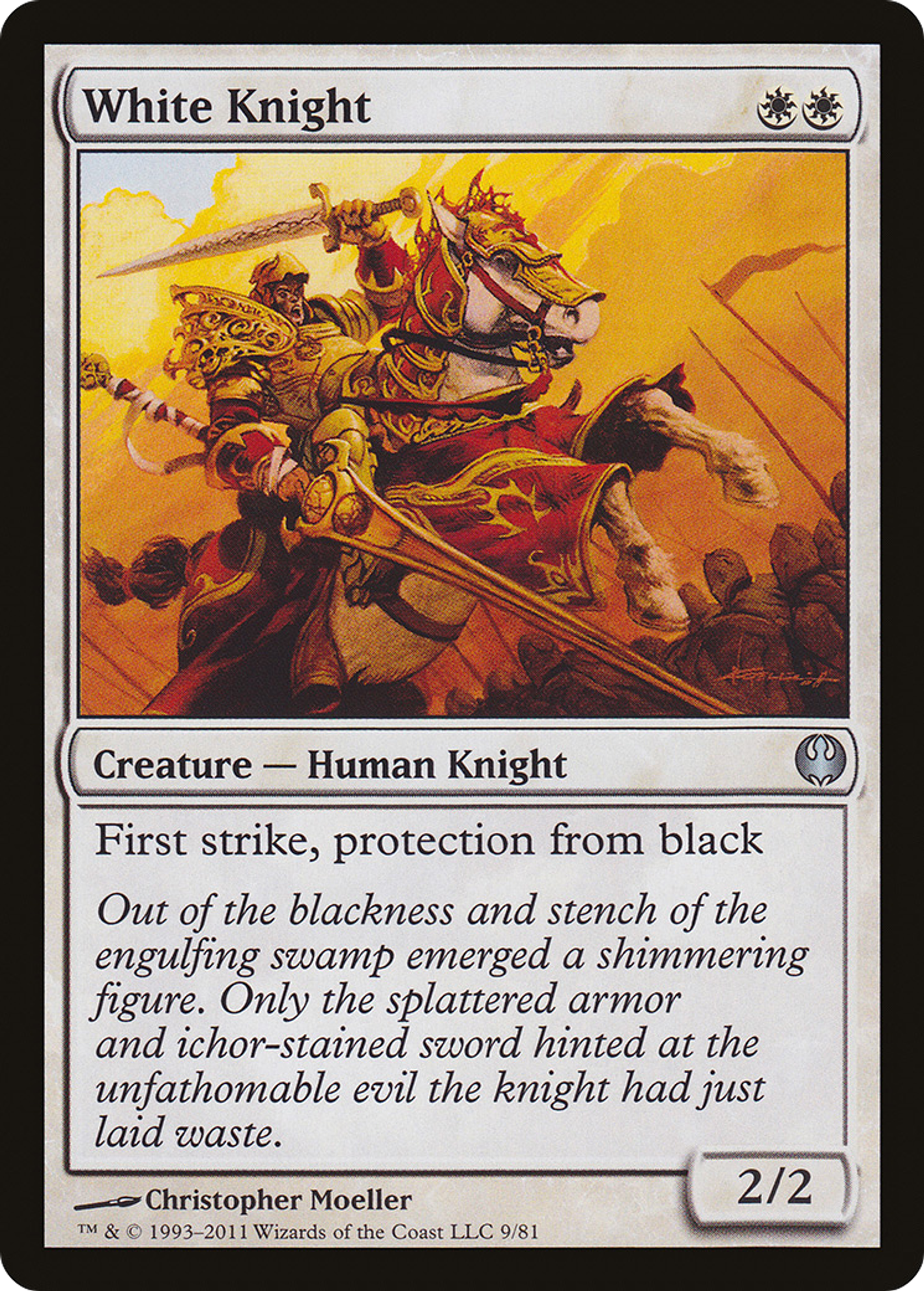 White Knight — Duel Decks: Knights vs. Dragons — Magic: The Gathering