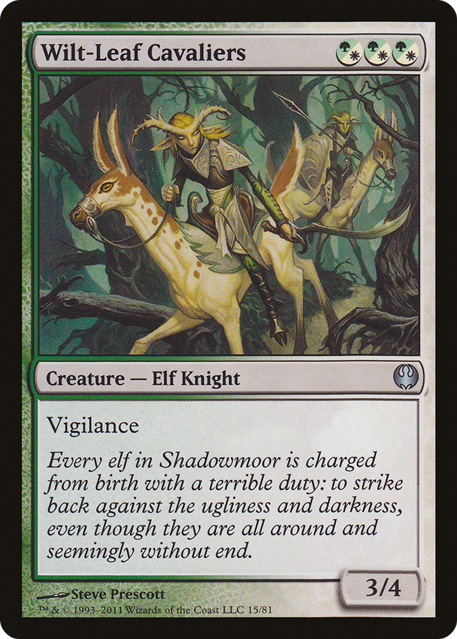 Wilt-Leaf Cavaliers — Duel Decks: Knights vs. Dragons — Magic: The Gathering