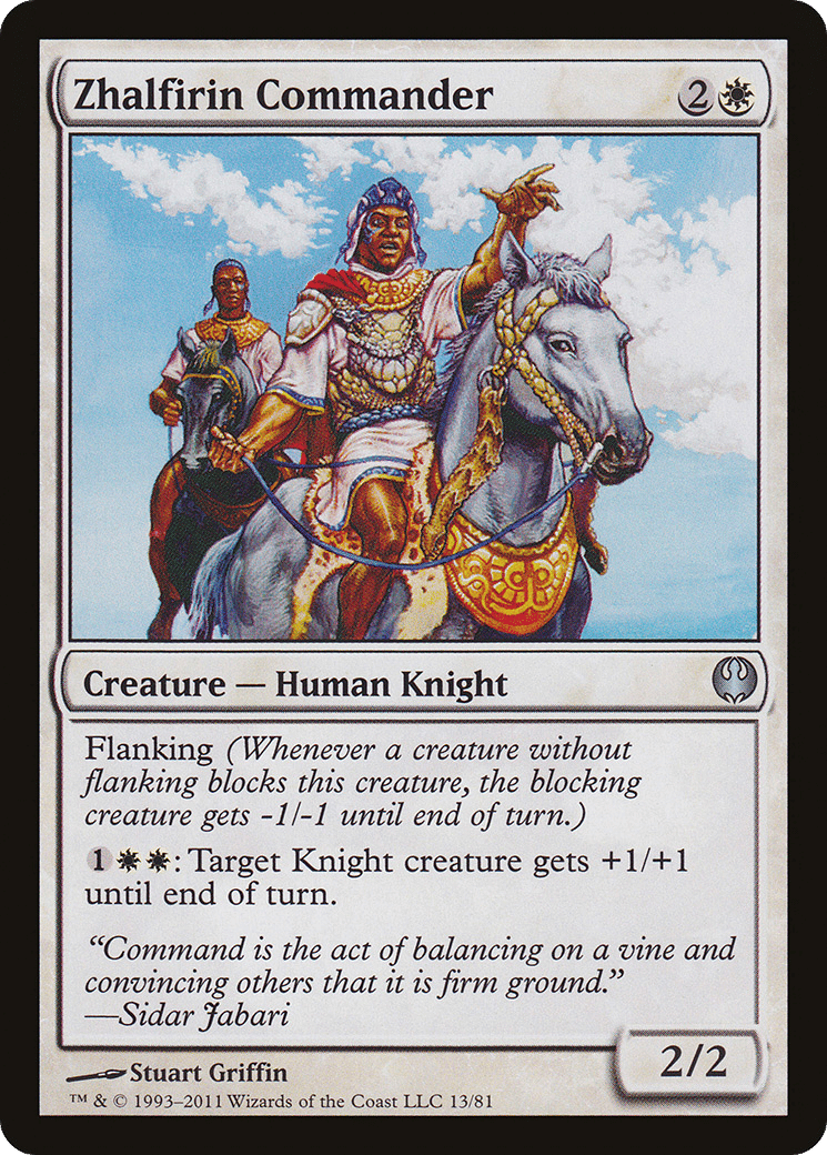 Zhalfirin Commander — Duel Decks: Knights vs. Dragons — Magic: The Gathering