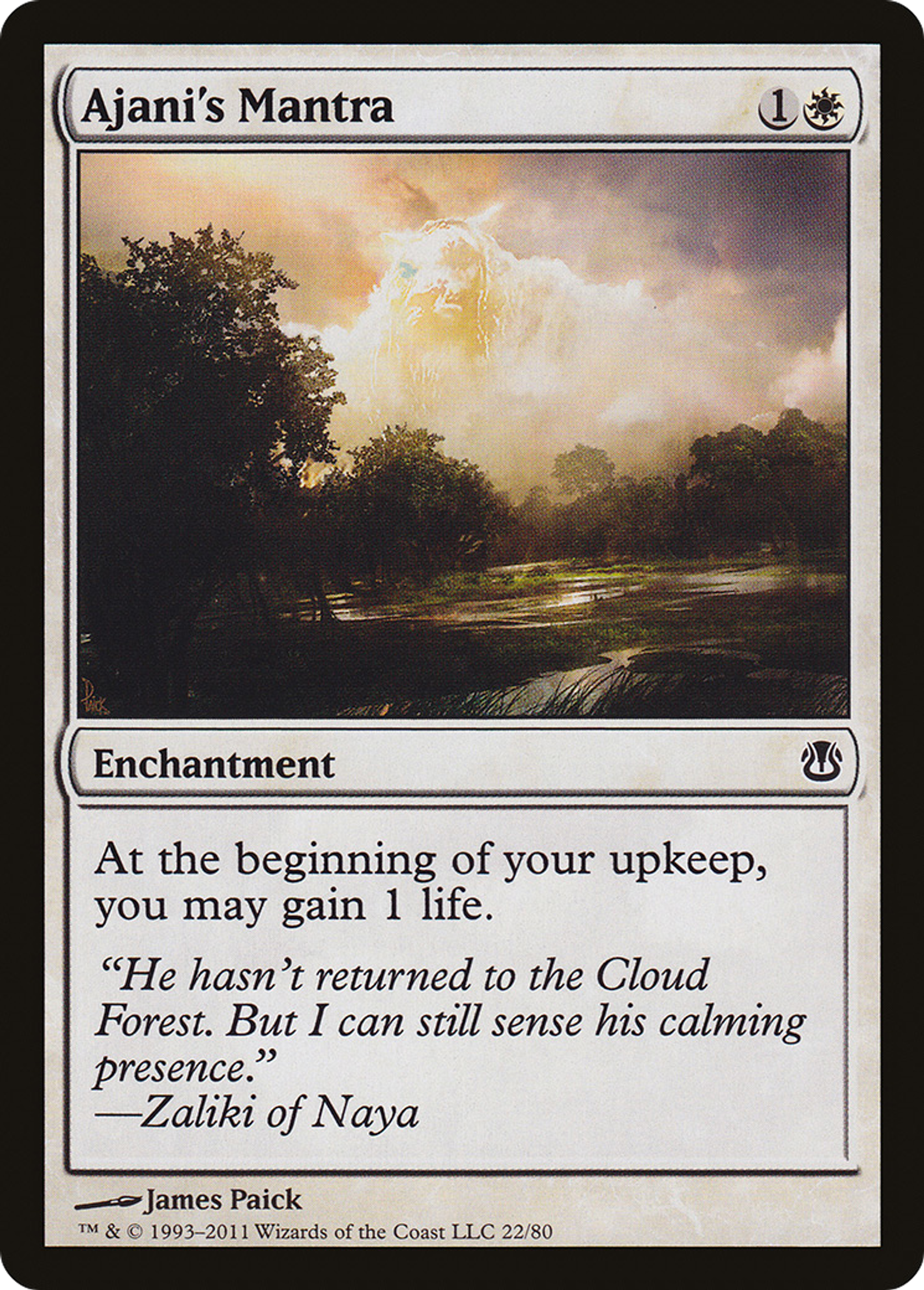 Ajani's Mantra — Duel Decks: Ajani vs. Nicol Bolas — Magic: The Gathering