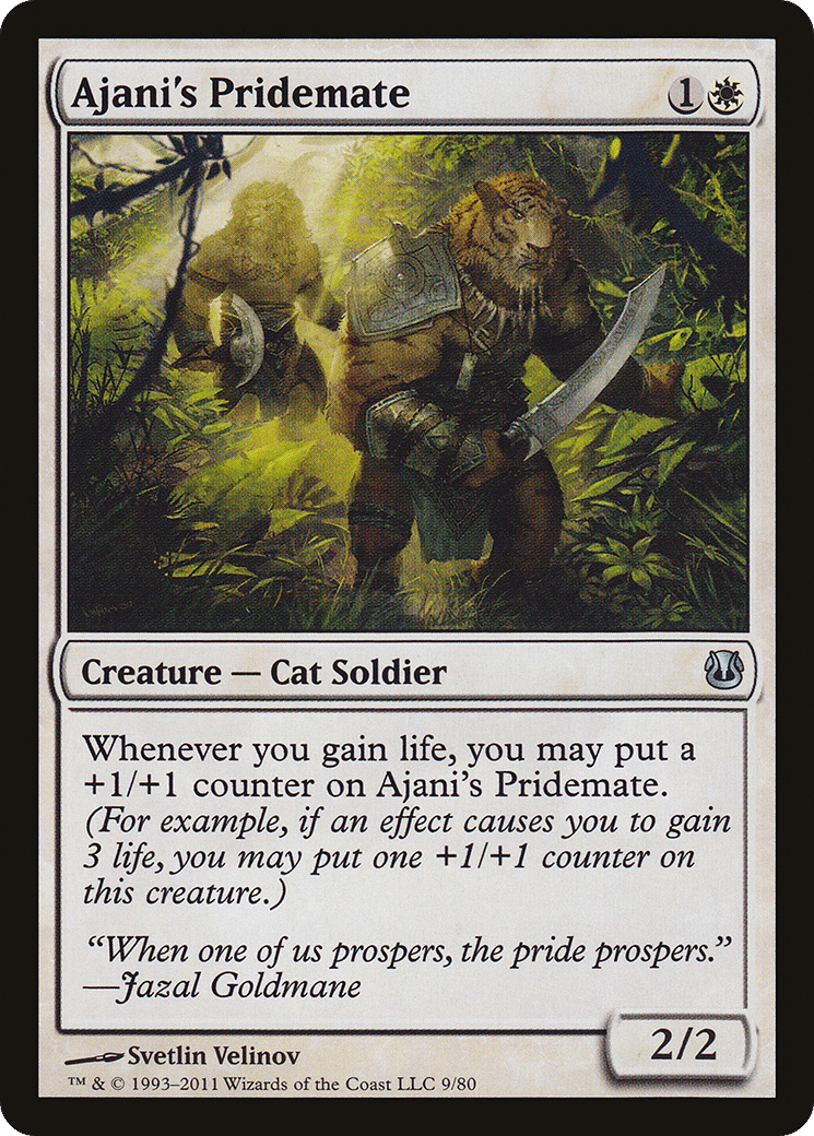 Ajani's Pridemate — Duel Decks: Ajani vs. Nicol Bolas — Magic: The Gathering