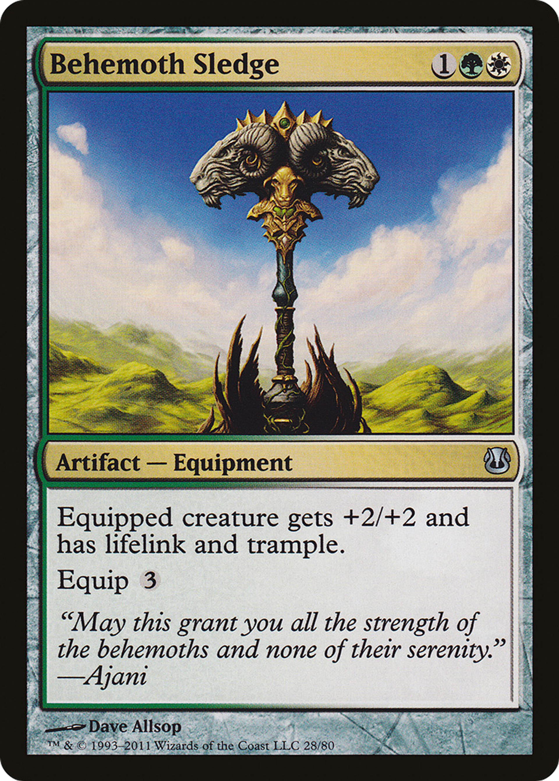 Behemoth Sledge — Duel Decks: Ajani vs. Nicol Bolas — Magic: The Gathering