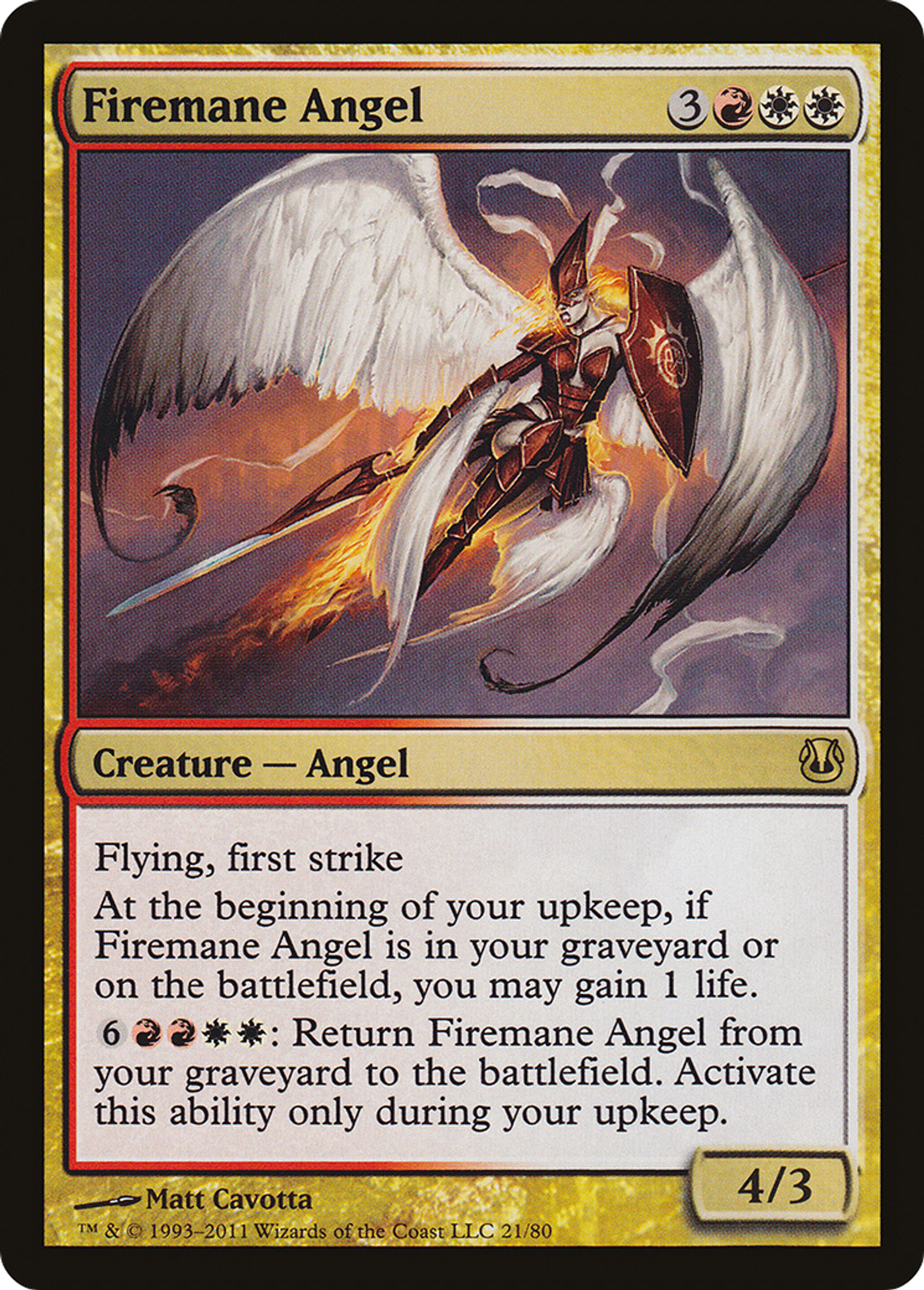Firemane Angel — Duel Decks: Ajani vs. Nicol Bolas — Magic: The Gathering