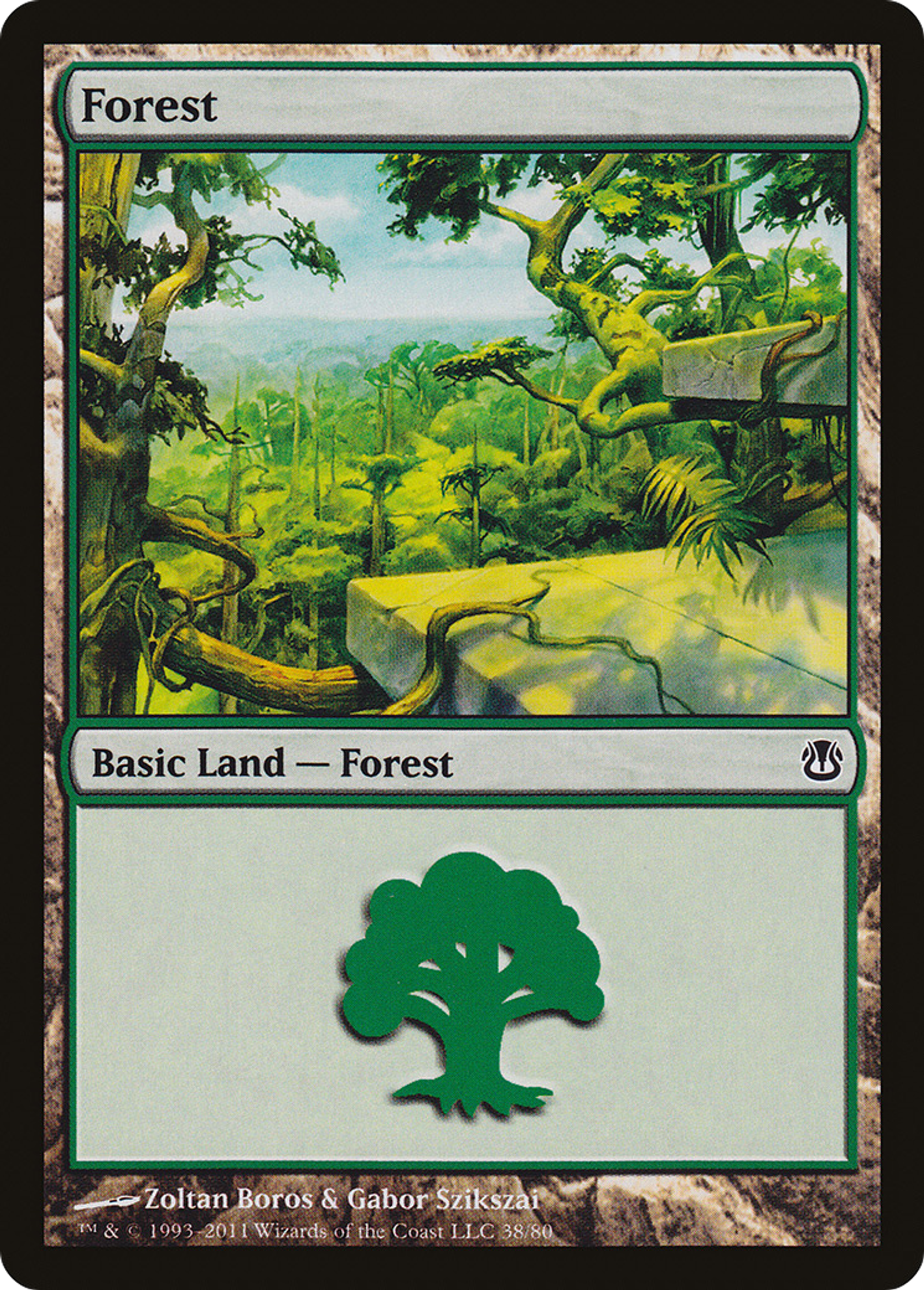 Forest — Duel Decks: Ajani vs. Nicol Bolas — Magic: The Gathering