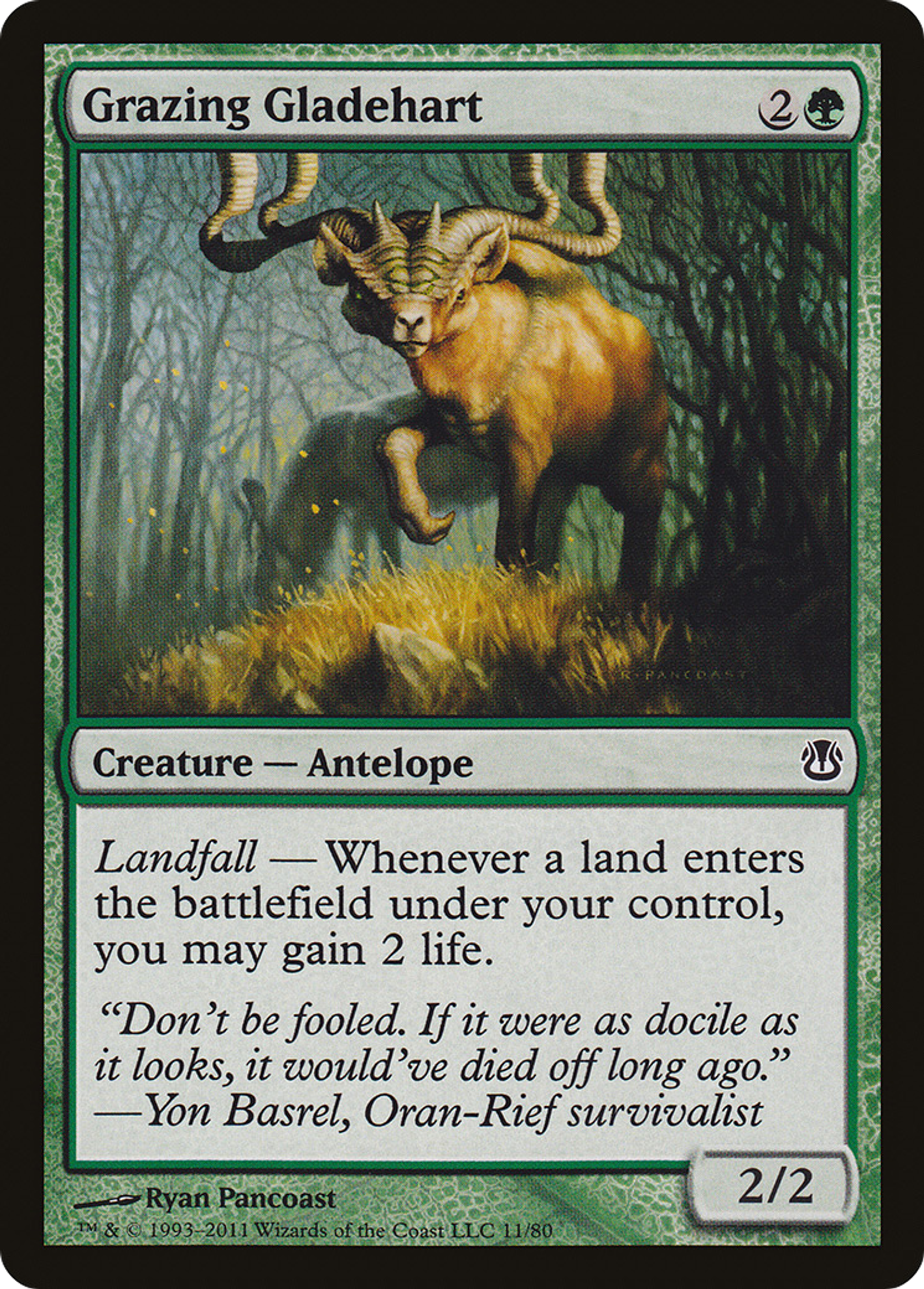 Grazing Gladehart — Duel Decks: Ajani vs. Nicol Bolas — Magic: The Gathering