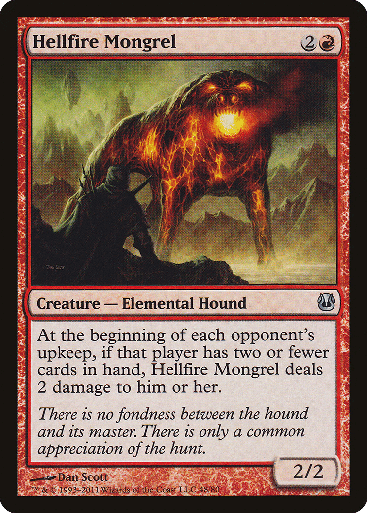Hellfire Mongrel — Duel Decks: Ajani vs. Nicol Bolas — Magic: The Gathering
