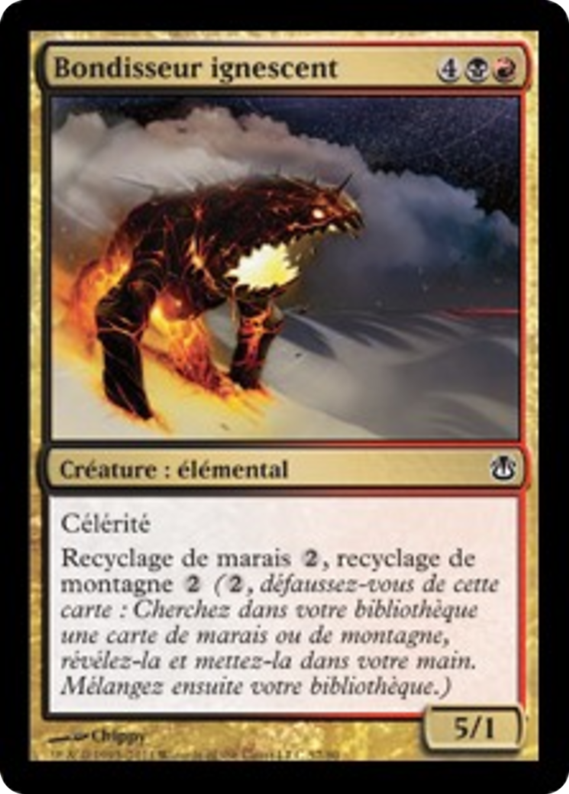 Bondisseur ignescent — Duel Decks: Ajani vs. Nicol Bolas — Magic: The Gathering