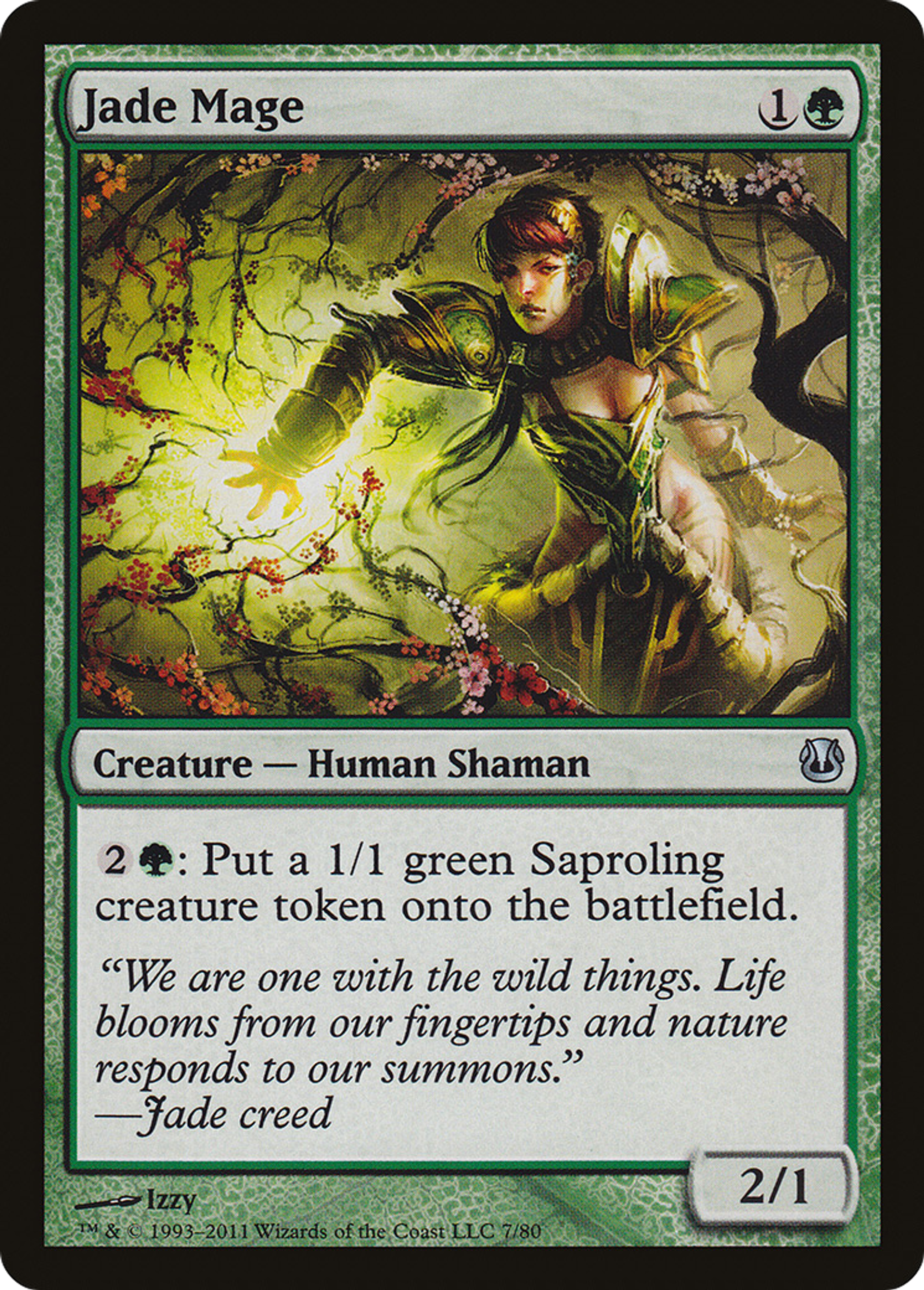 Jade Mage — Duel Decks: Ajani vs. Nicol Bolas — Magic: The Gathering