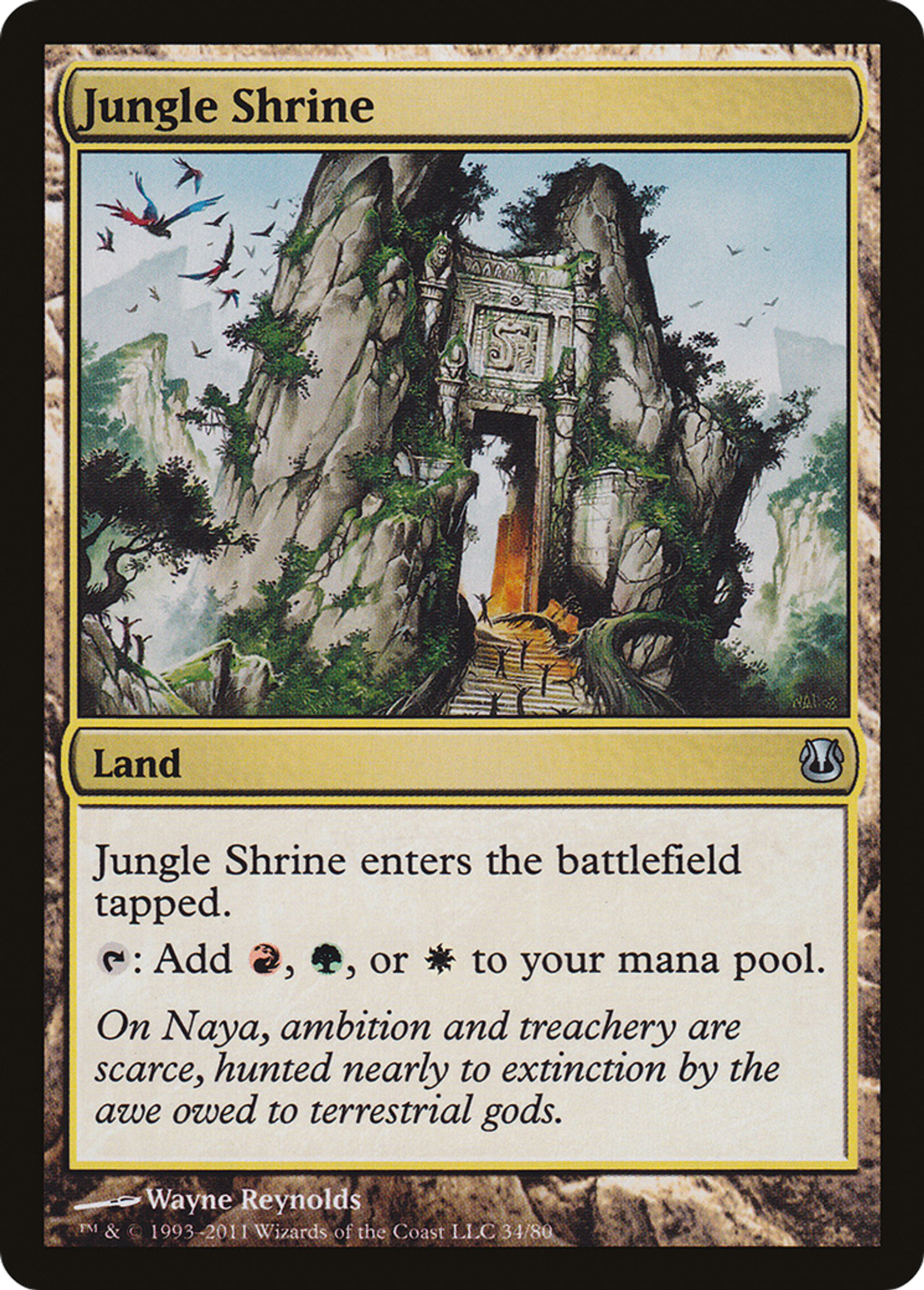 Jungle Shrine — Duel Decks: Ajani vs. Nicol Bolas — Magic: The Gathering