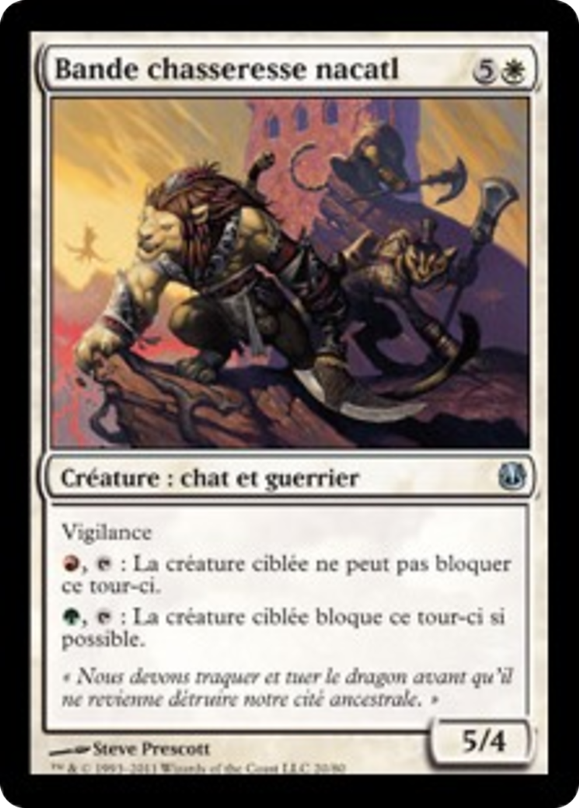 Bande chasseresse nacatl — Duel Decks: Ajani vs. Nicol Bolas — Magic: The Gathering