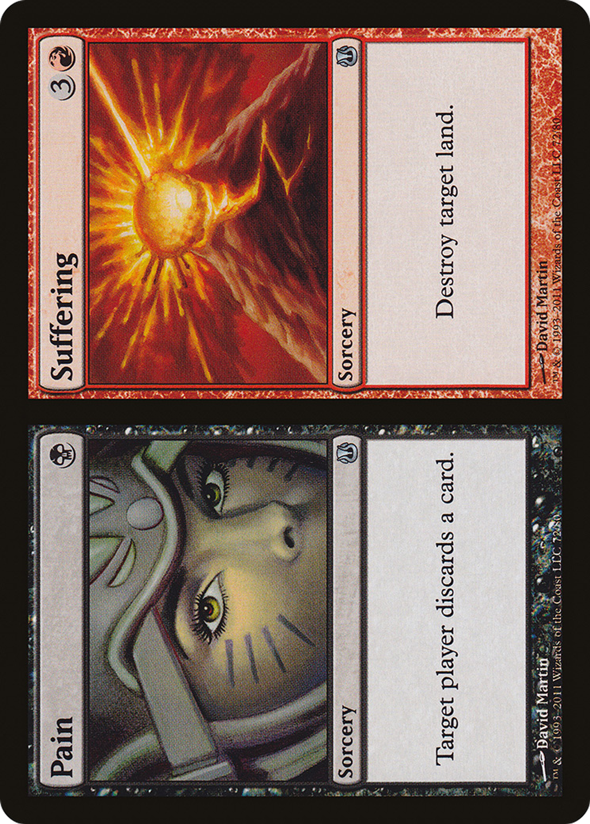 Pain // Suffering — Duel Decks: Ajani vs. Nicol Bolas — Magic: The Gathering