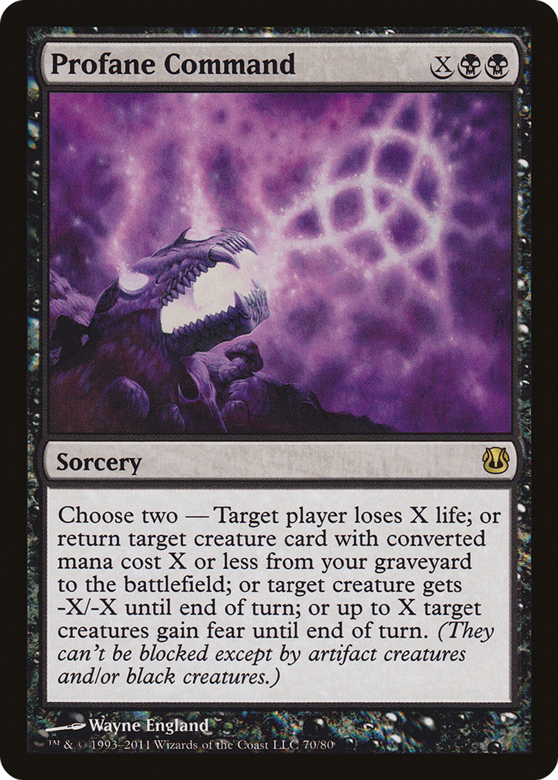 Commandement profane — Duel Decks: Ajani vs. Nicol Bolas — Magic: The Gathering