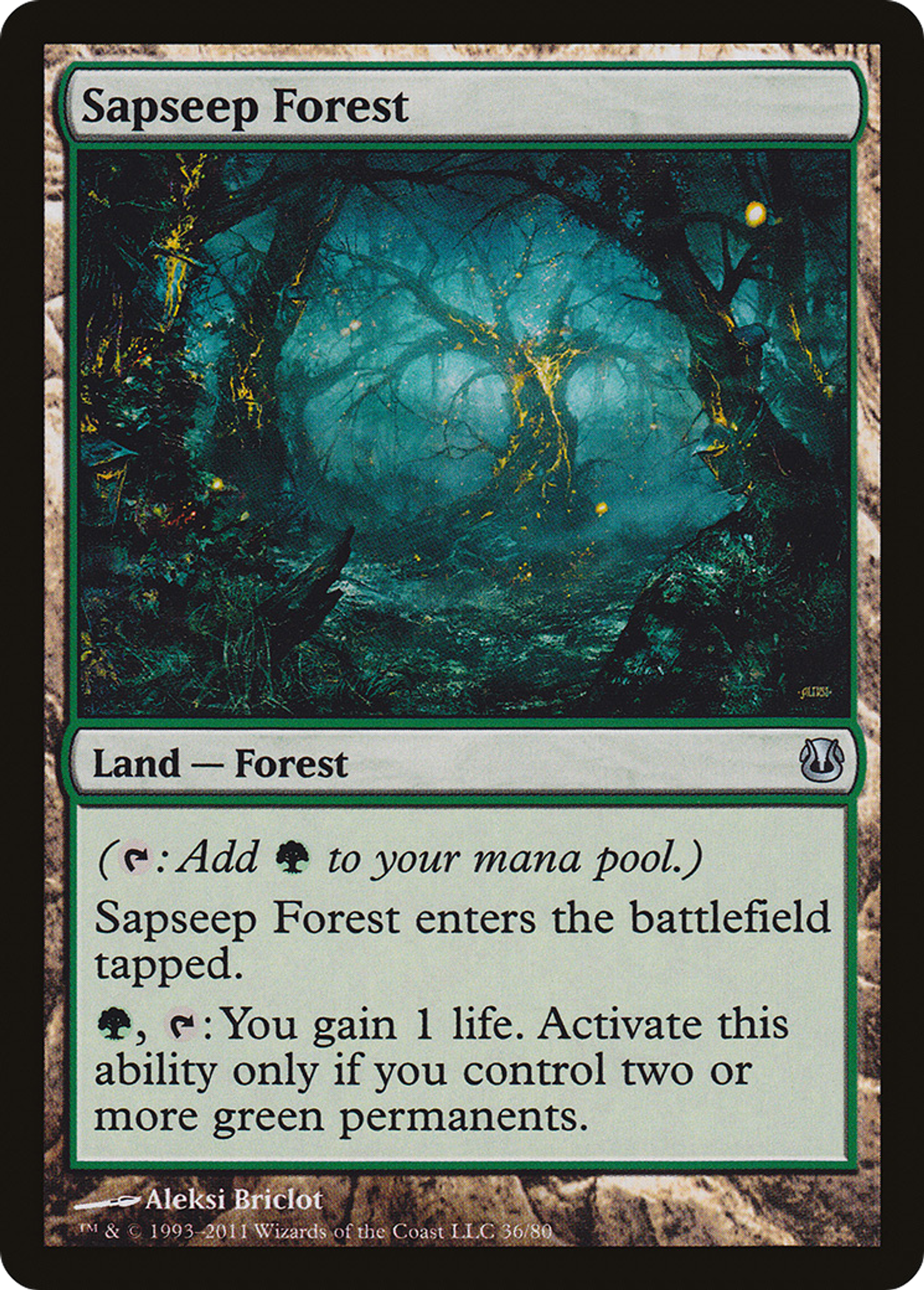 Sapseep Forest — Duel Decks: Ajani vs. Nicol Bolas — Magic: The Gathering