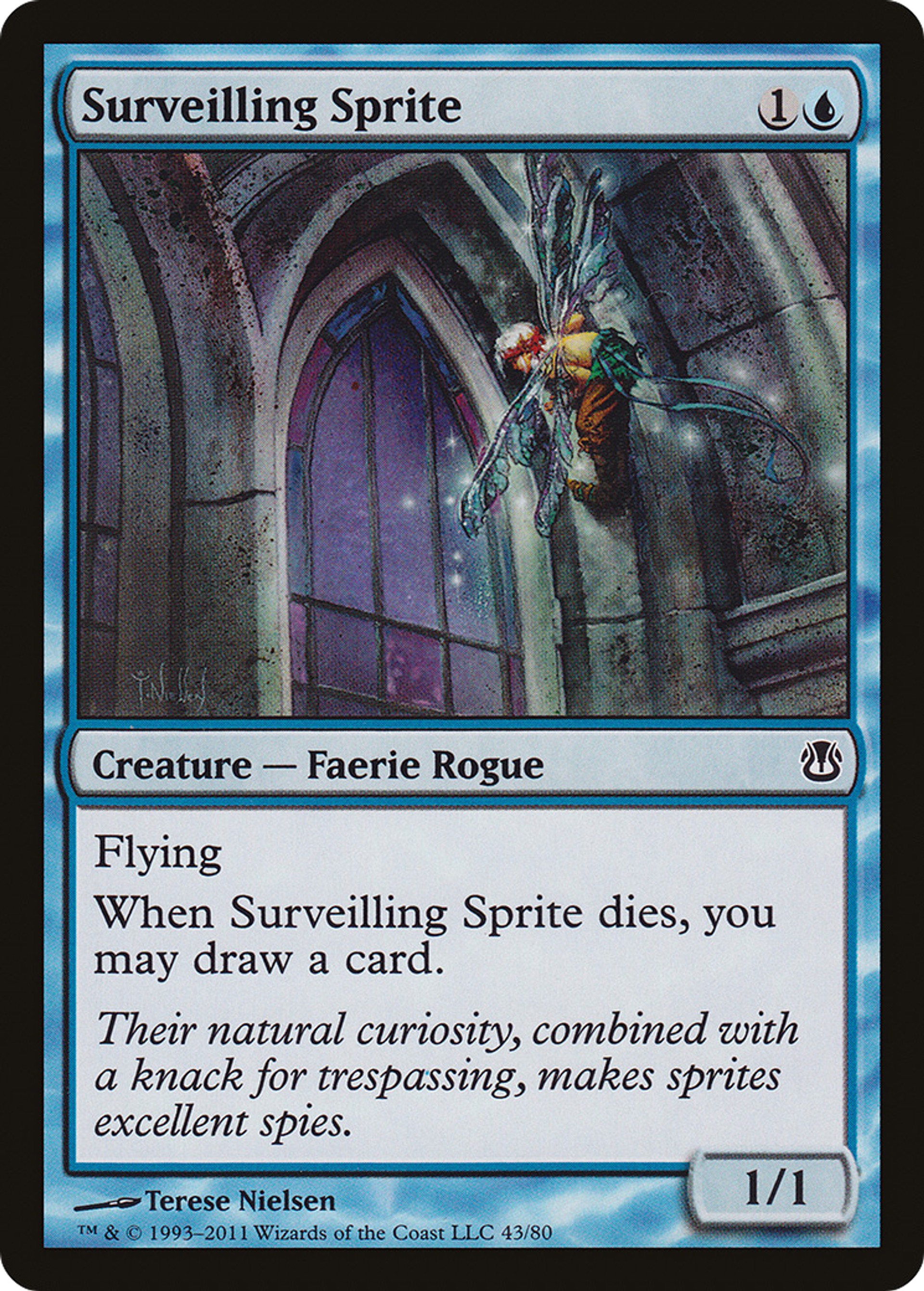 Surveilling Sprite — Duel Decks: Ajani vs. Nicol Bolas — Magic: The Gathering