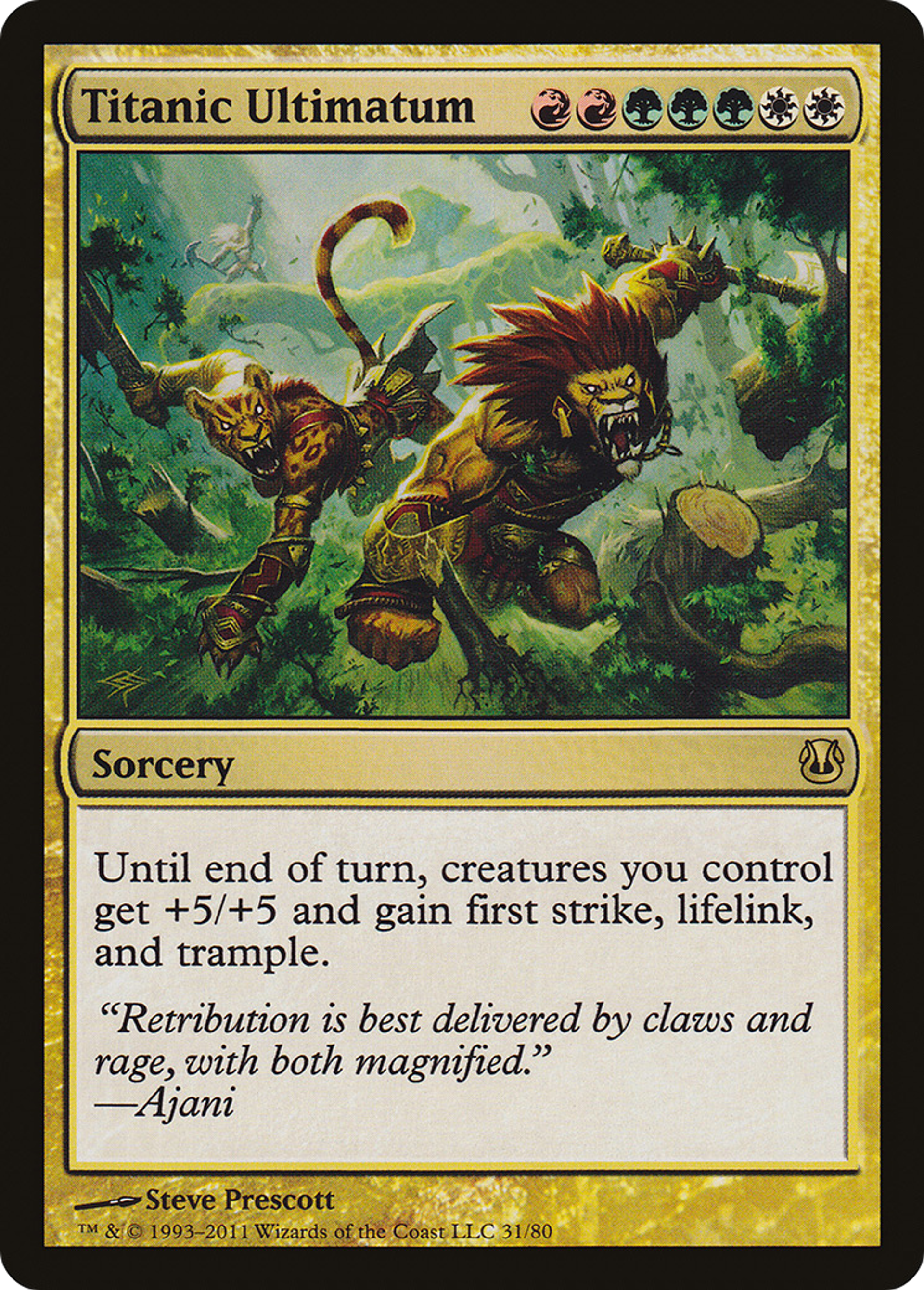 Titanic Ultimatum — Duel Decks: Ajani vs. Nicol Bolas — Magic: The Gathering