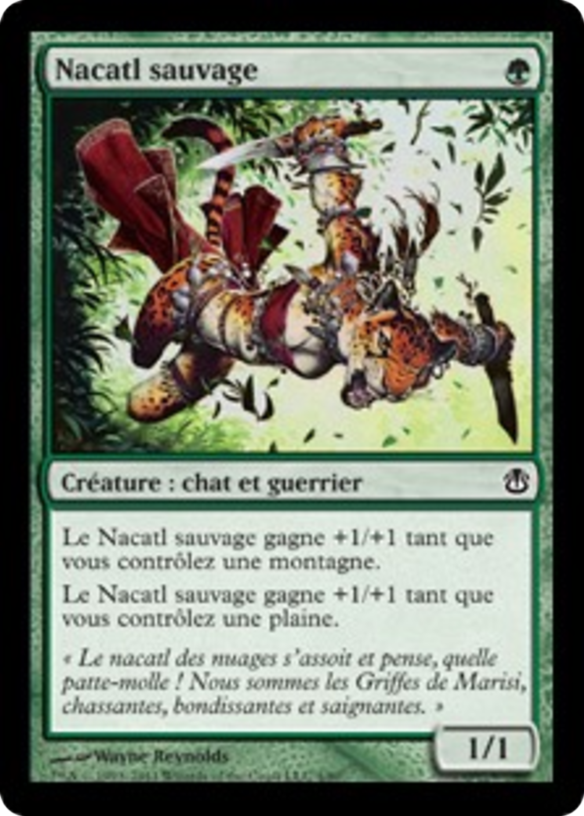 Nacatl sauvage — Duel Decks: Ajani vs. Nicol Bolas — Magic: The Gathering