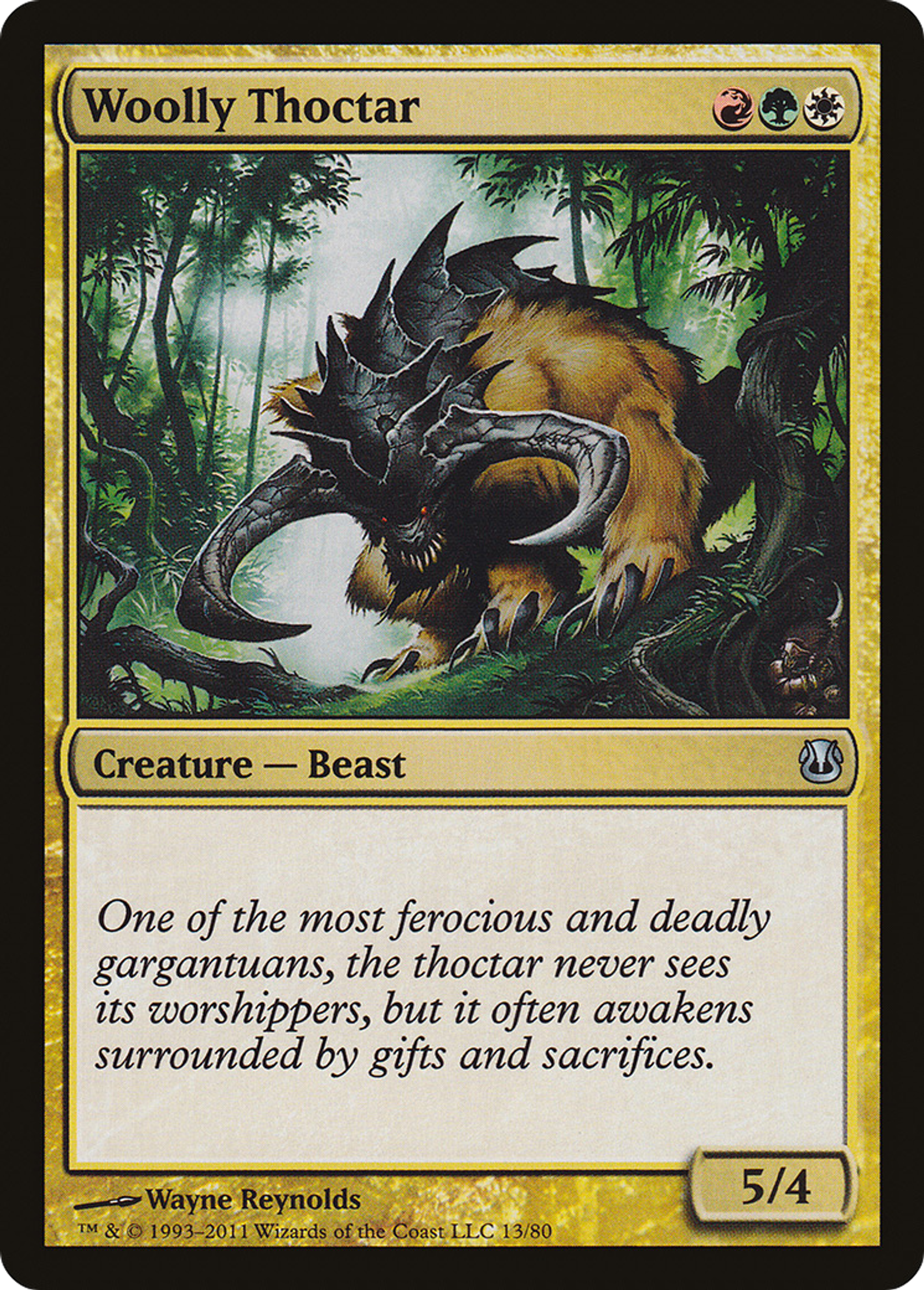 Woolly Thoctar — Duel Decks: Ajani vs. Nicol Bolas — Magic: The Gathering