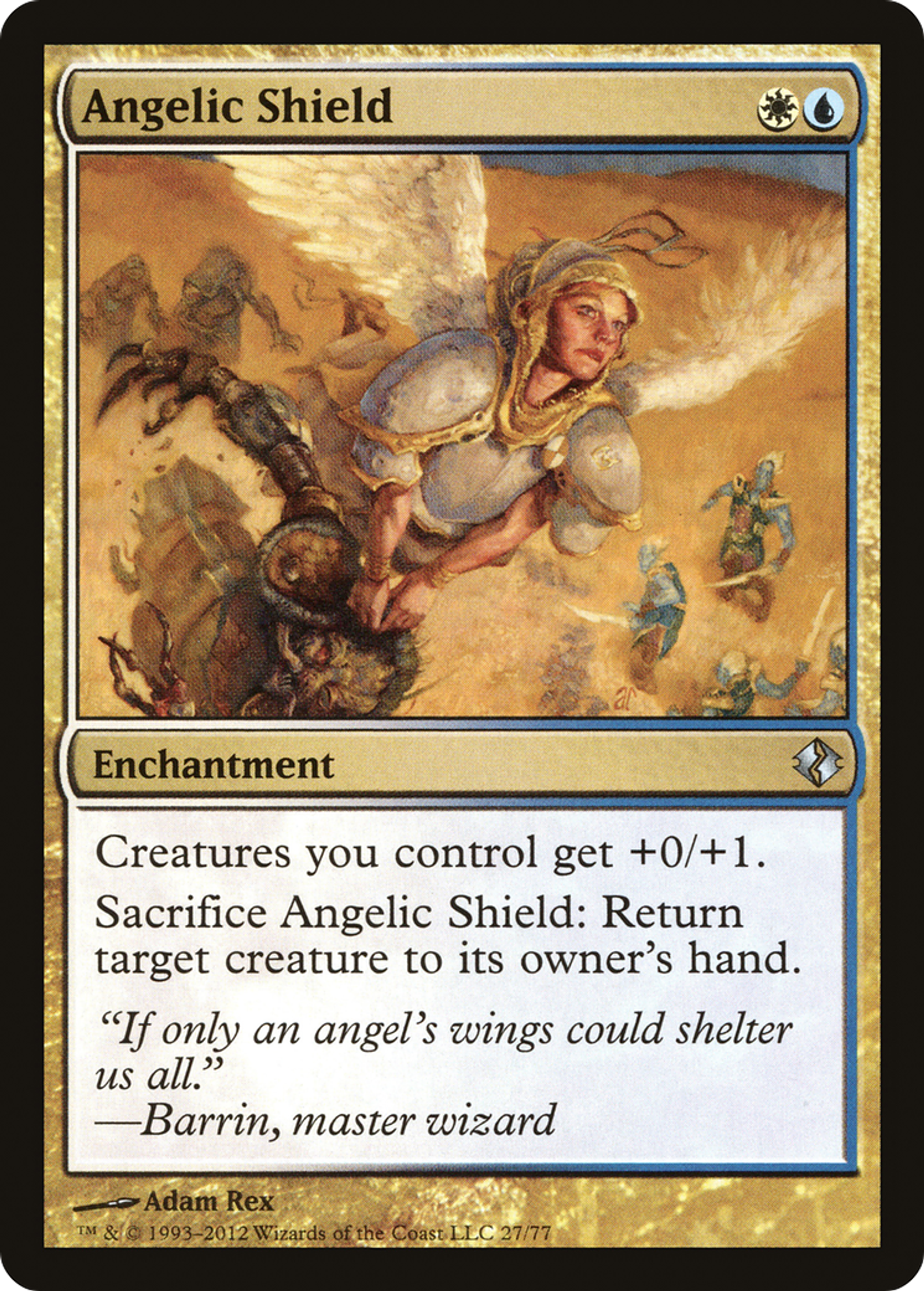 Angelic Shield — Duel Decks: Venser vs. Koth — Magic: The Gathering