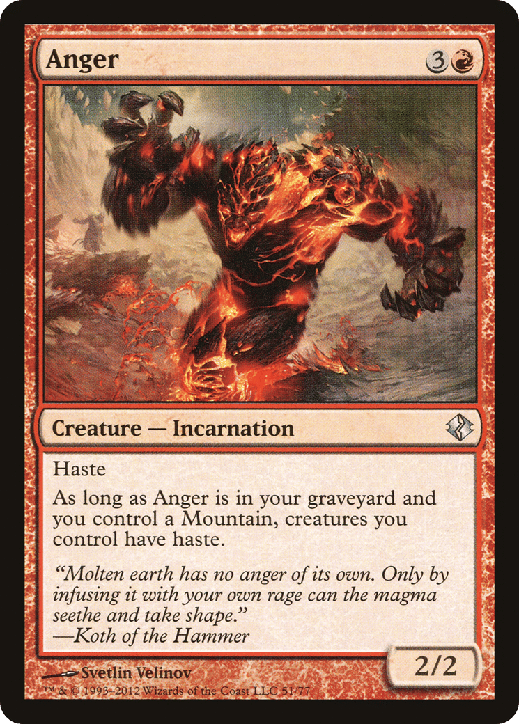 Anger — Duel Decks: Venser vs. Koth — Magic: The Gathering