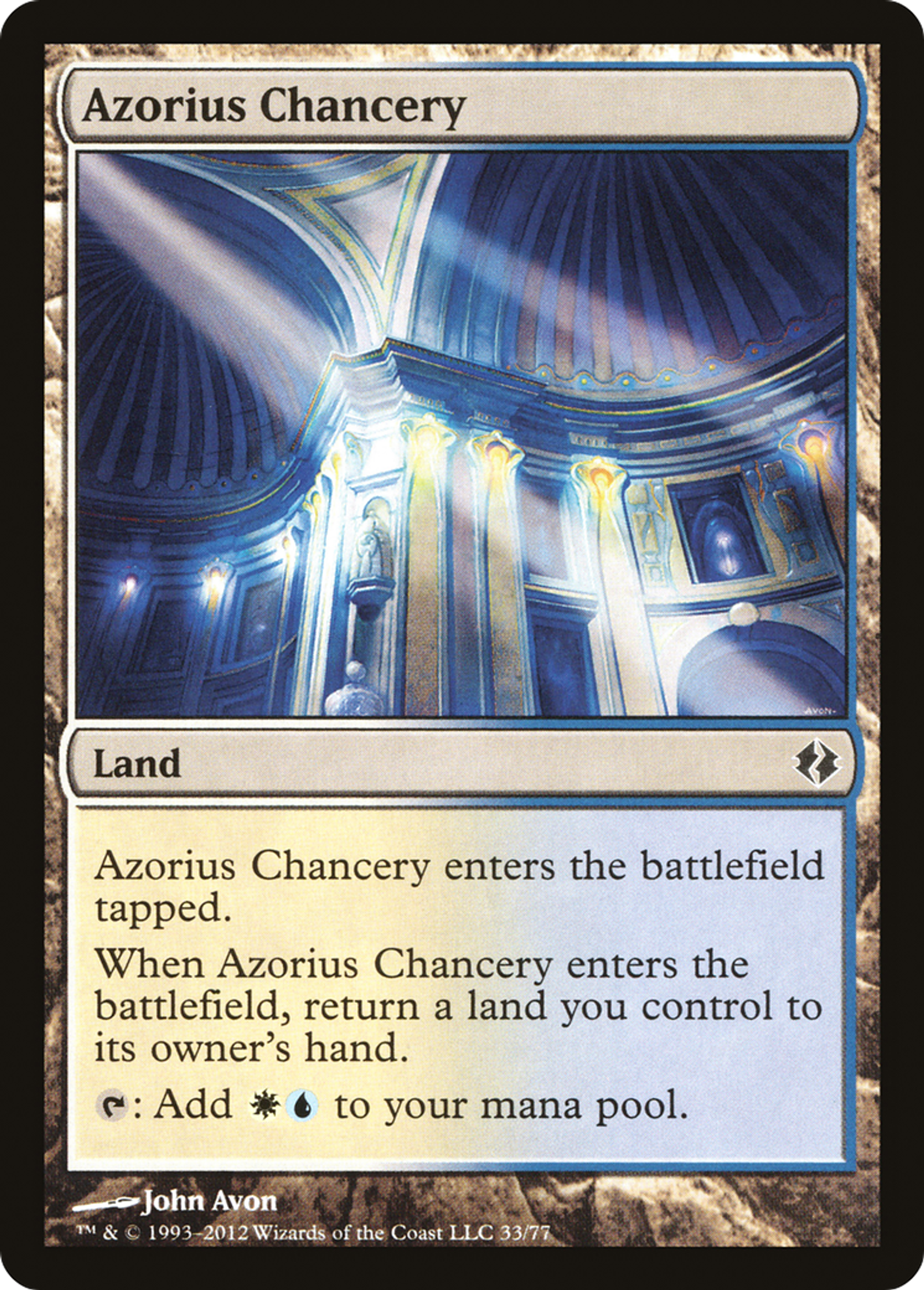 Azorius Chancery — Duel Decks: Venser vs. Koth — Magic: The Gathering