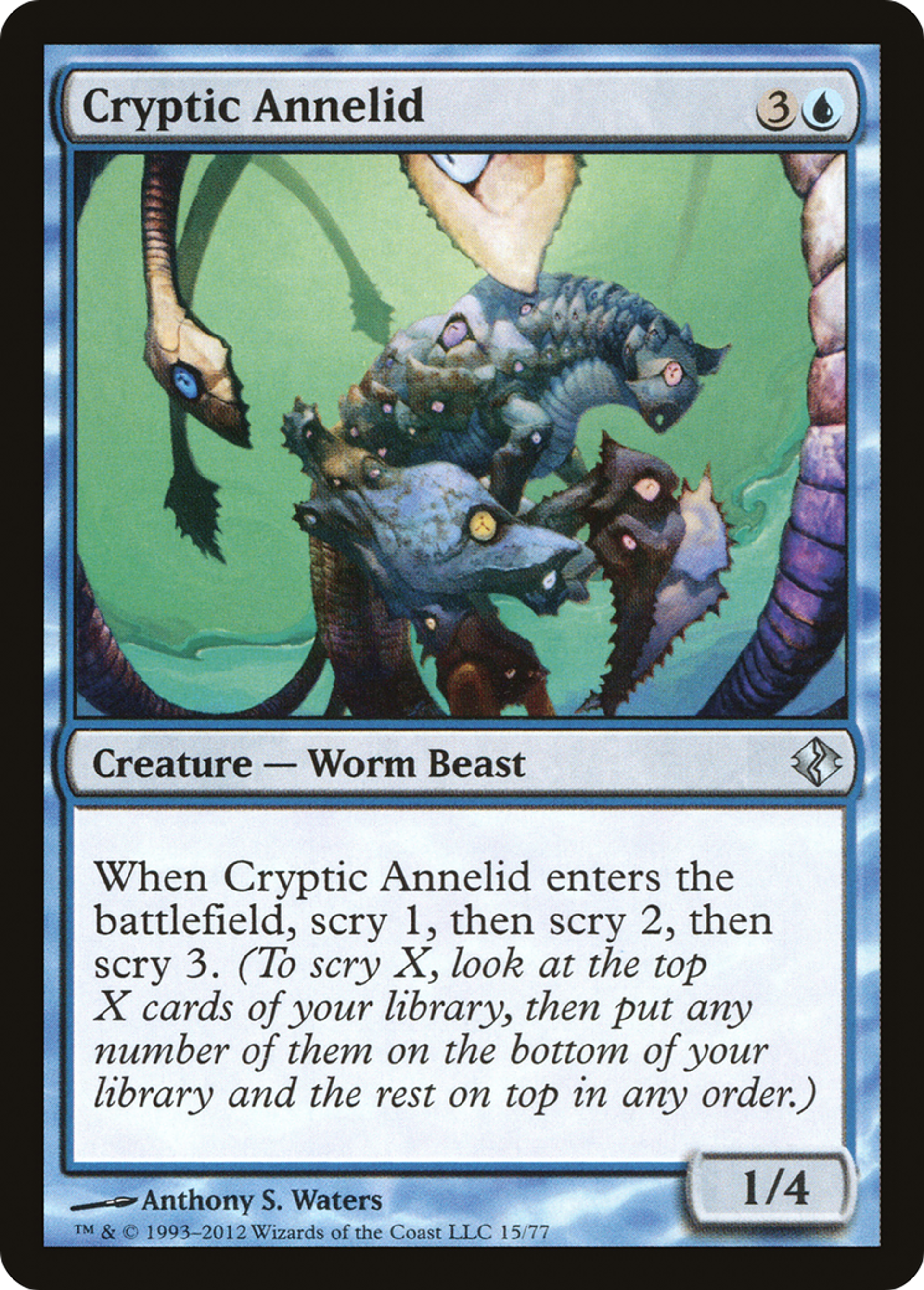Cryptic Annelid — Duel Decks: Venser vs. Koth — Magic: The Gathering