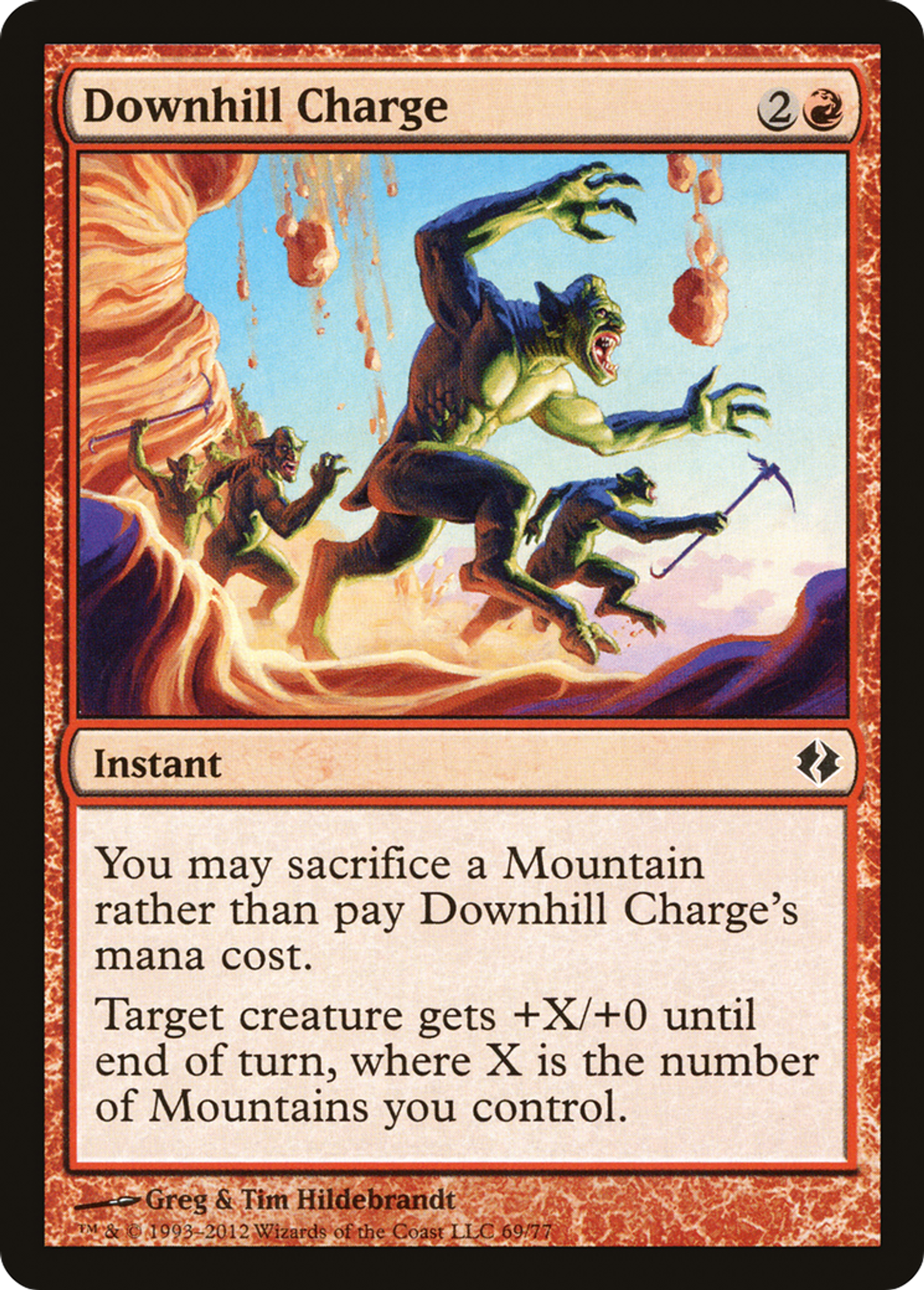 Downhill Charge — Duel Decks: Venser vs. Koth — Magic: The Gathering