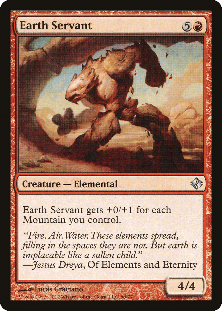 Earth Servant — Duel Decks: Venser vs. Koth — Magic: The Gathering