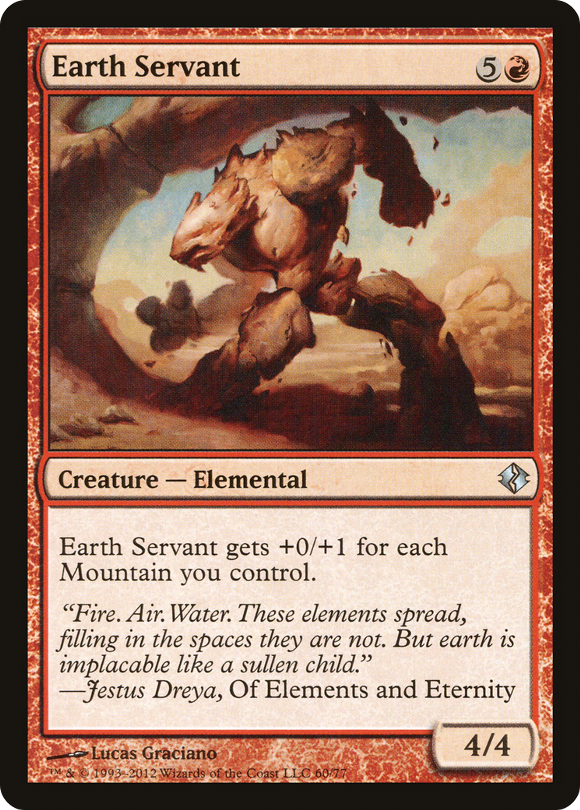 Earth Servant — Duel Decks: Venser vs. Koth — Magic: The Gathering