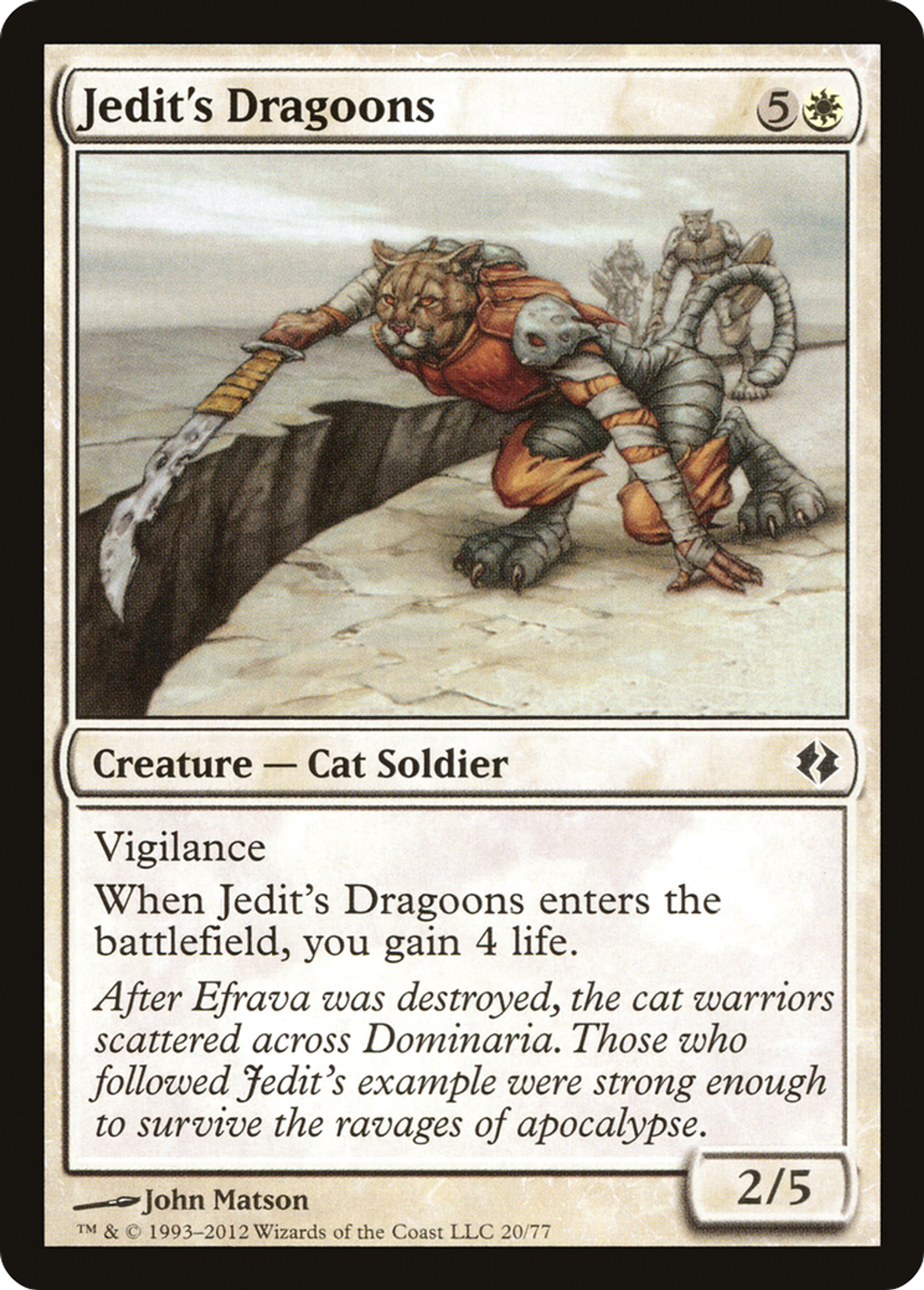 Jedit's Dragoons — Duel Decks: Venser vs. Koth — Magic: The Gathering