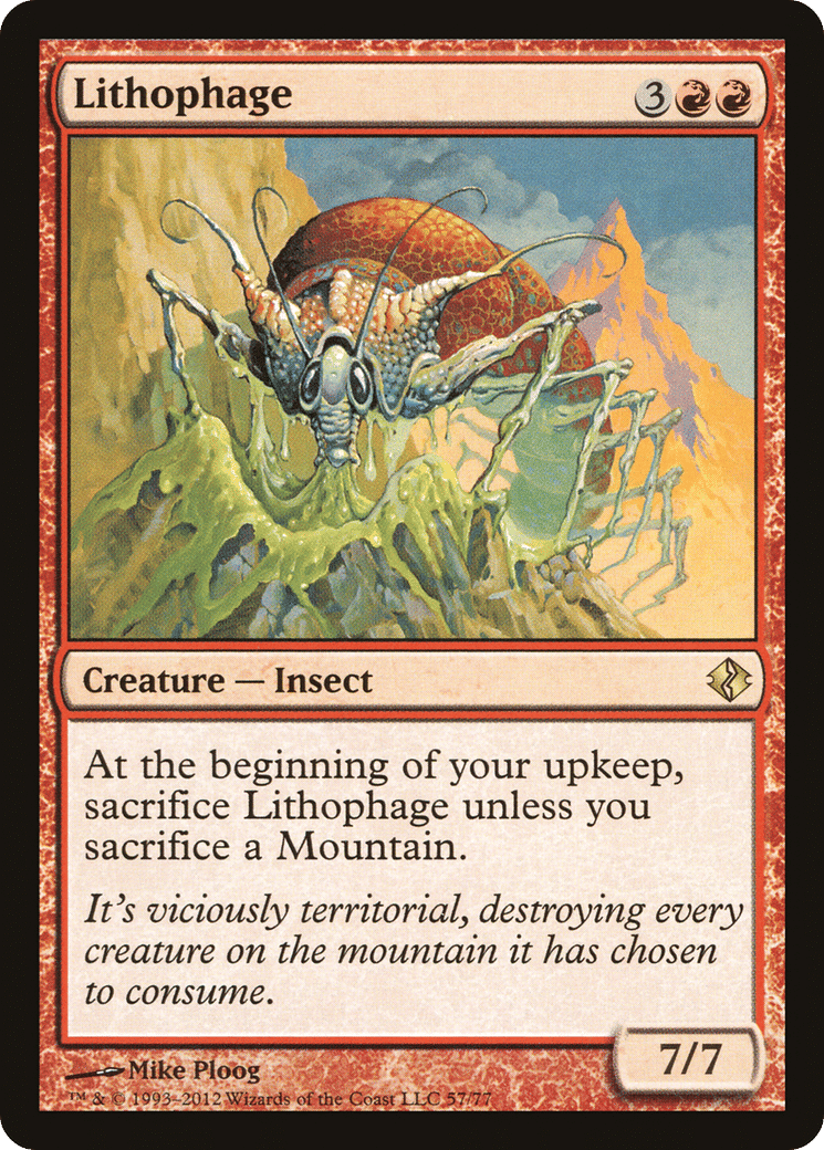 Lithophage — Duel Decks: Venser vs. Koth — Magic: The Gathering