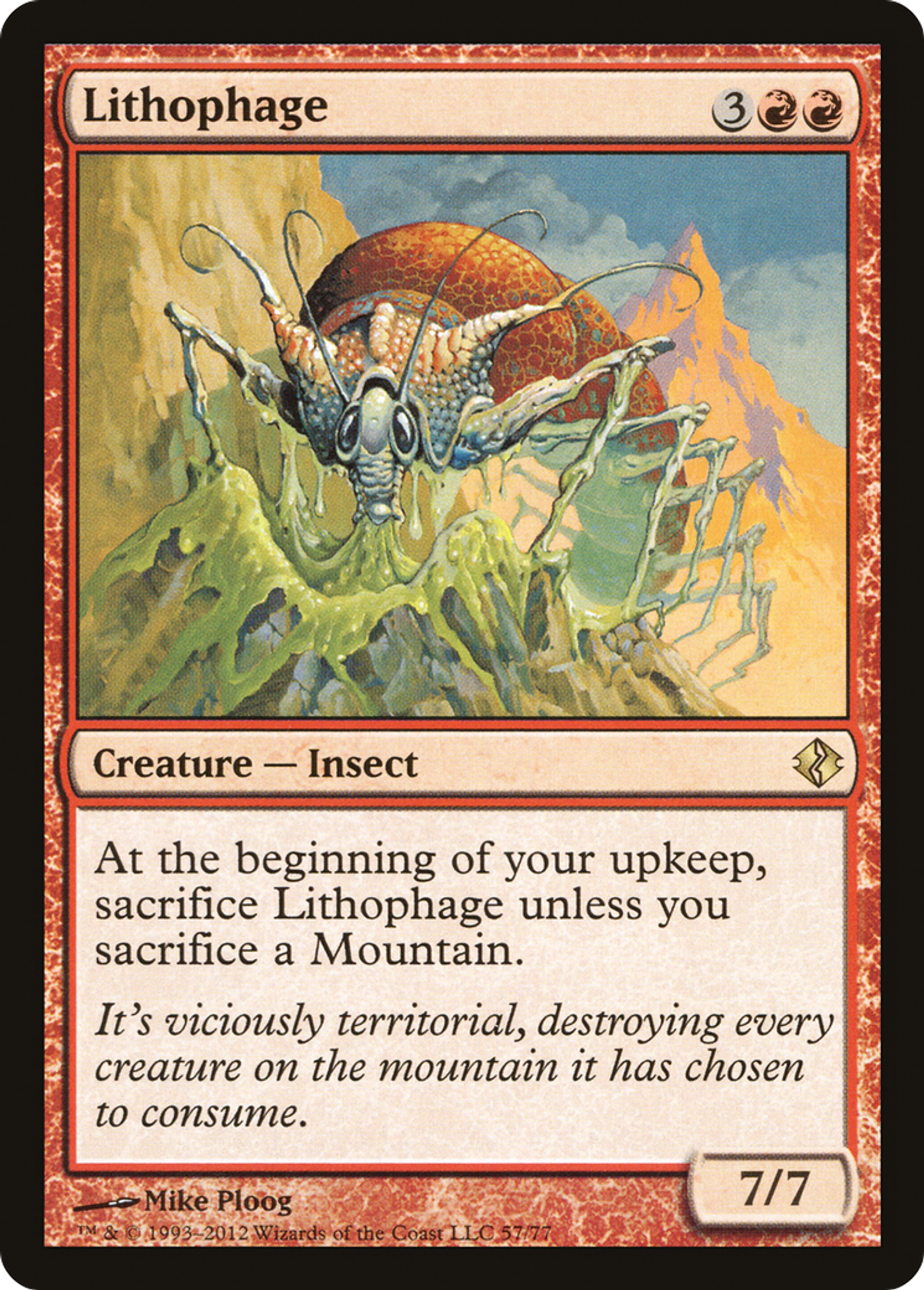 Lithophage — Duel Decks: Venser vs. Koth — Magic: The Gathering