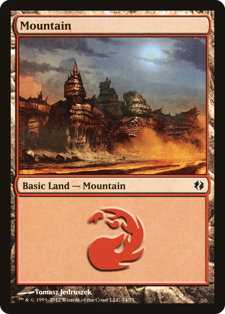 Mountain — Duel Decks: Venser vs. Koth — Magic: The Gathering