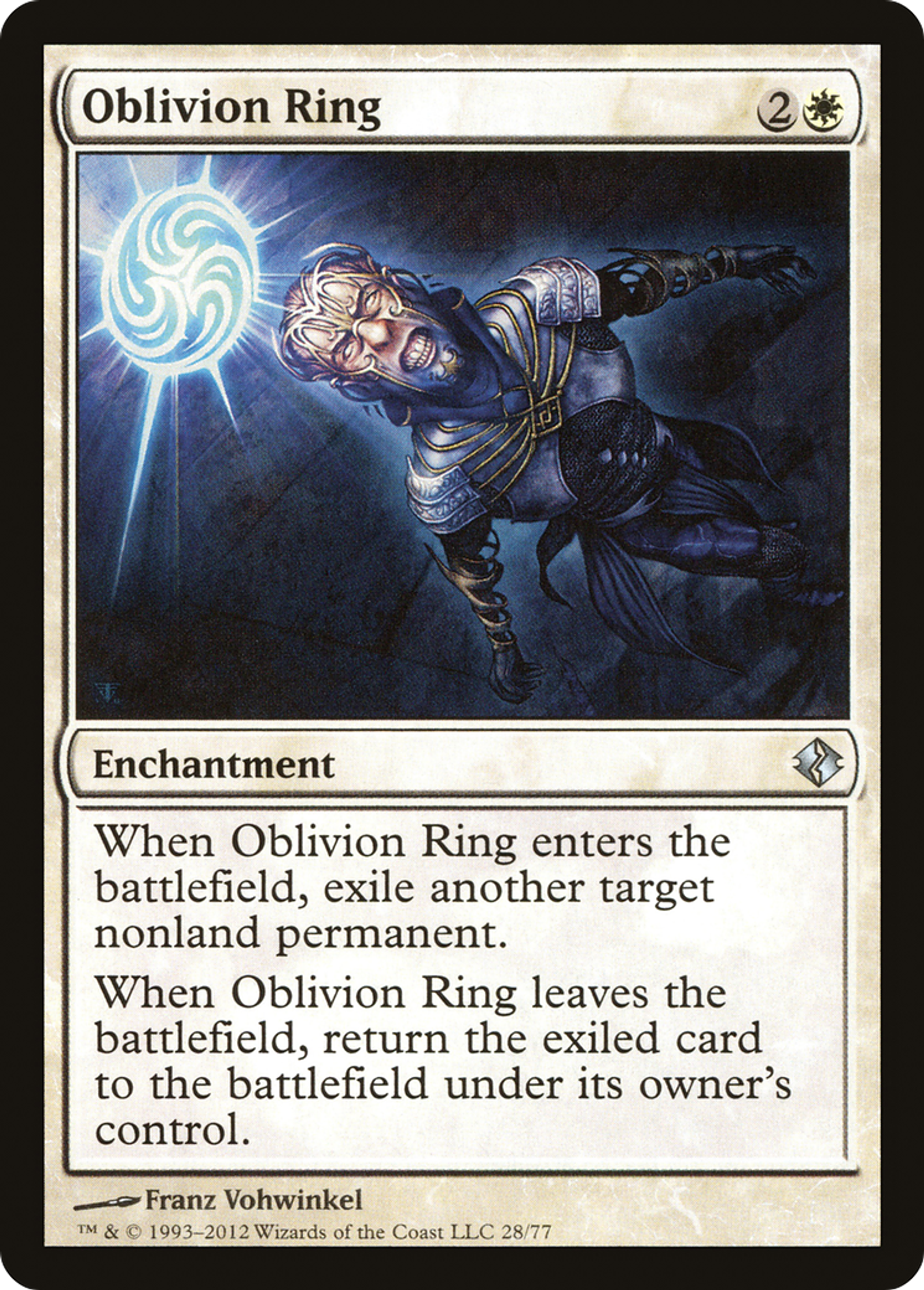 Oblivion Ring — Duel Decks: Venser vs. Koth — Magic: The Gathering