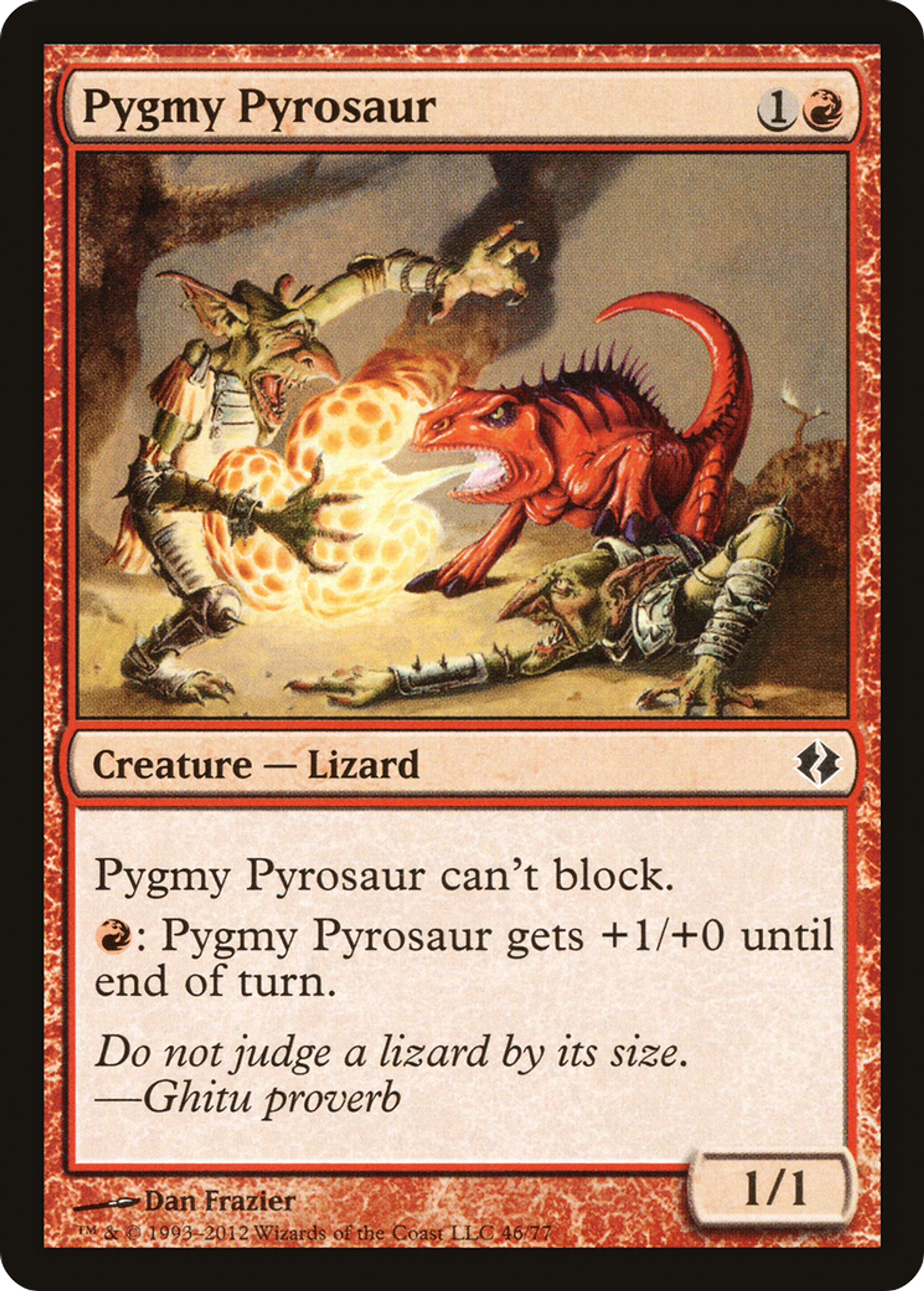 Pygmy Pyrosaur — Duel Decks: Venser vs. Koth — Magic: The Gathering